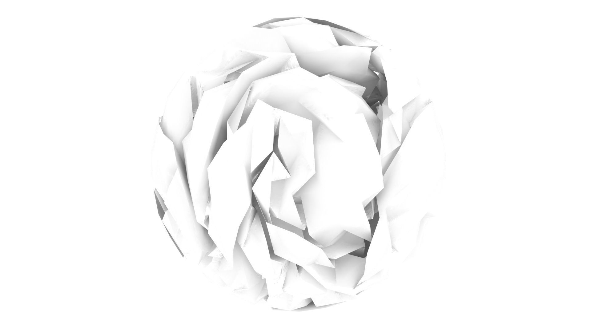 Crumpled Paper 3D model_2