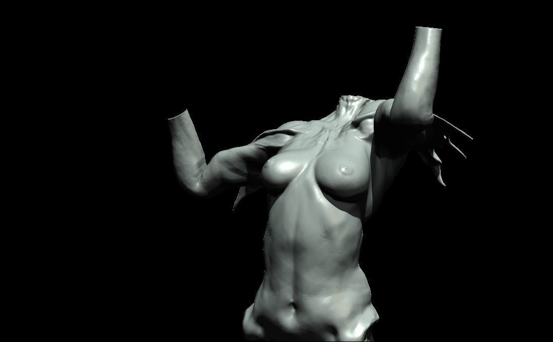 body creature 3D model_2