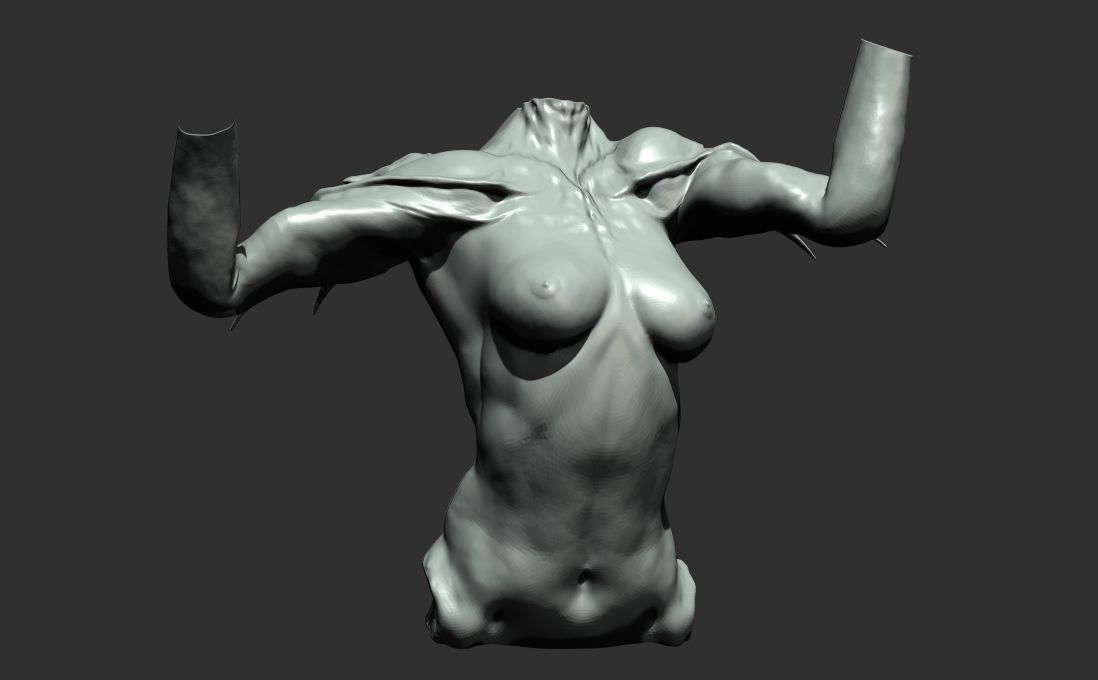 body creature 3D model_1