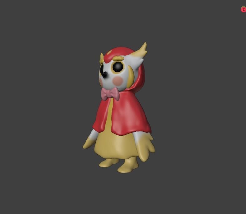 owl 3d model 3D print model_3