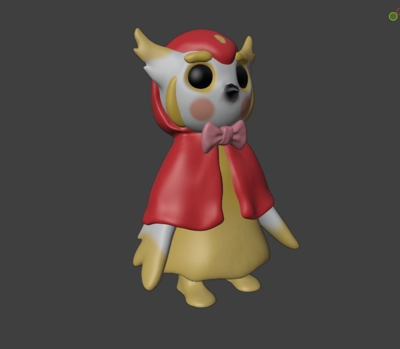 owl 3d model 3D print model_1