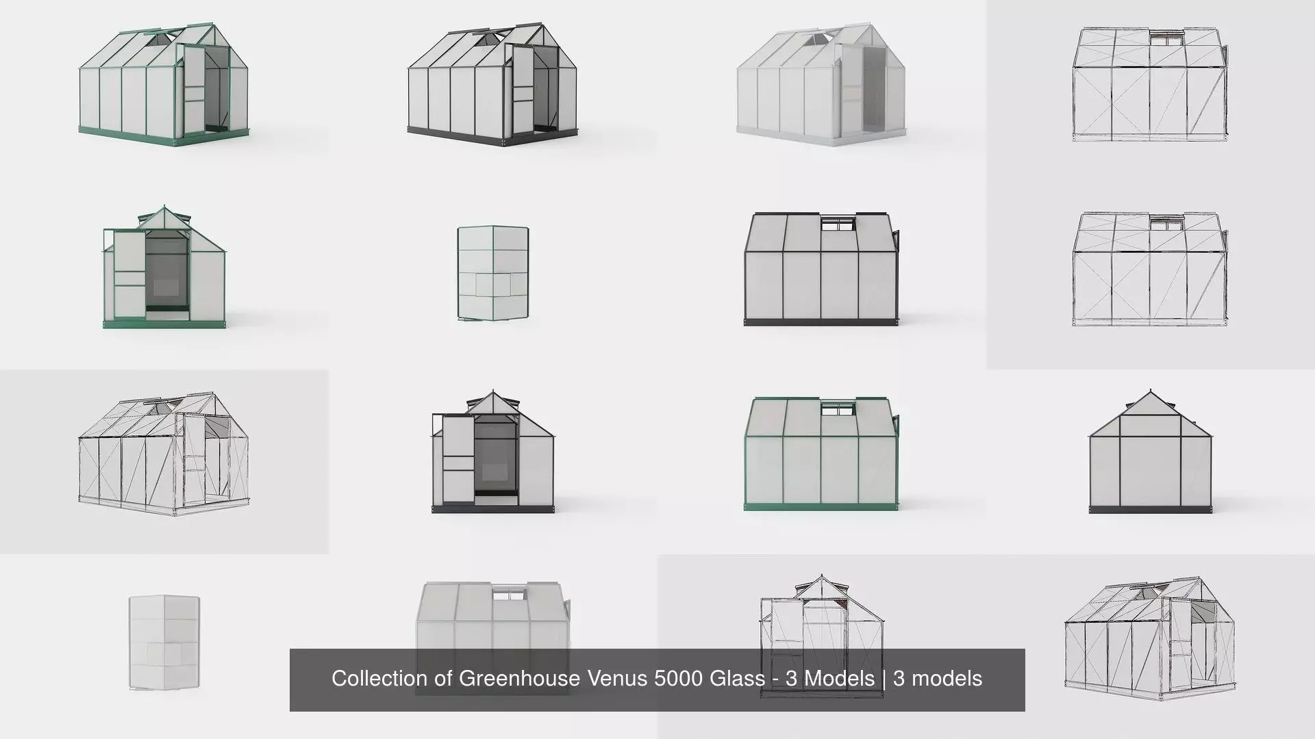 Collection of Greenhouse Venus 5000 Glass - 3 Models _0