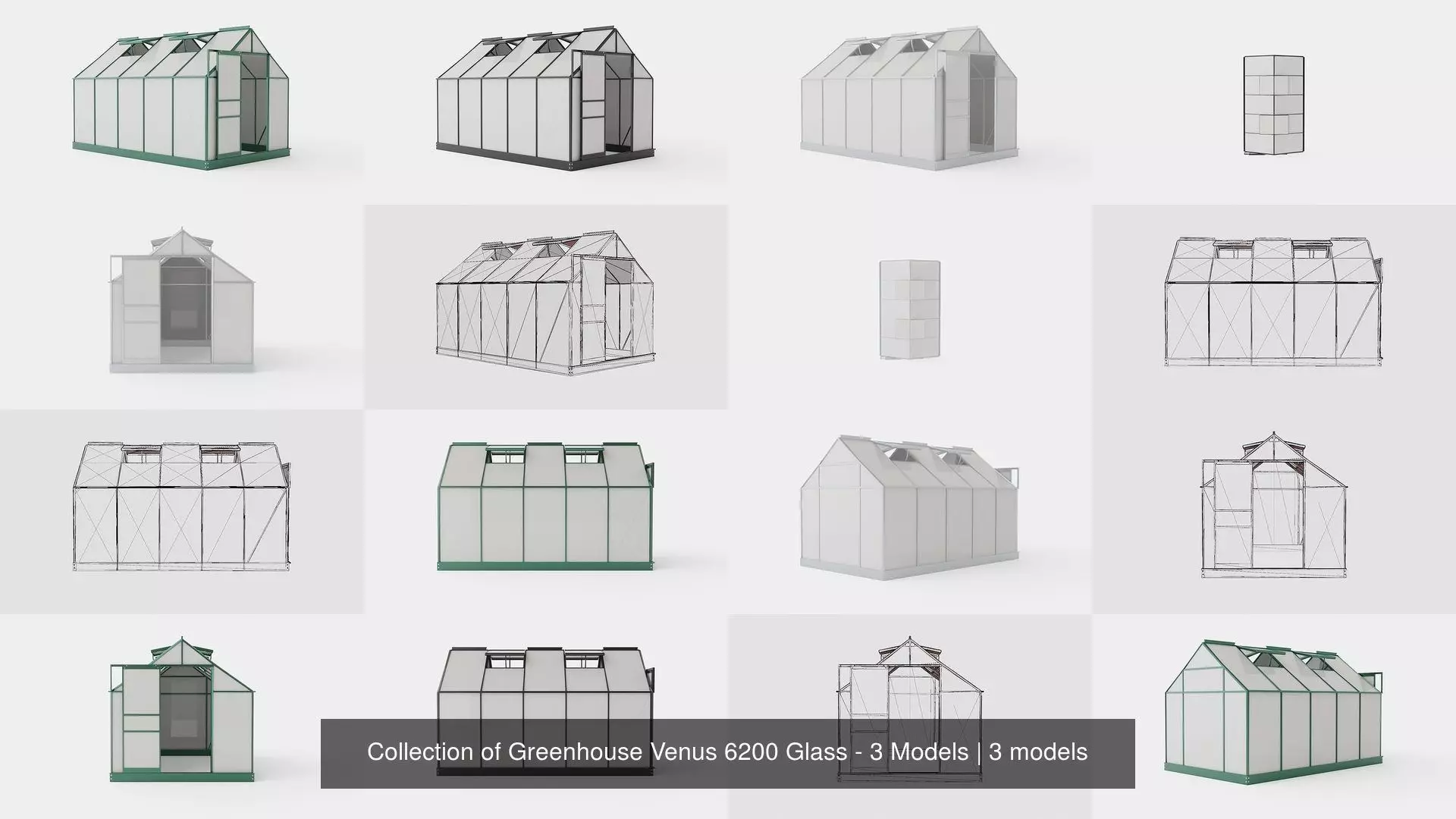 Collection of Greenhouse Venus 6200 Glass - 3 Models _0
