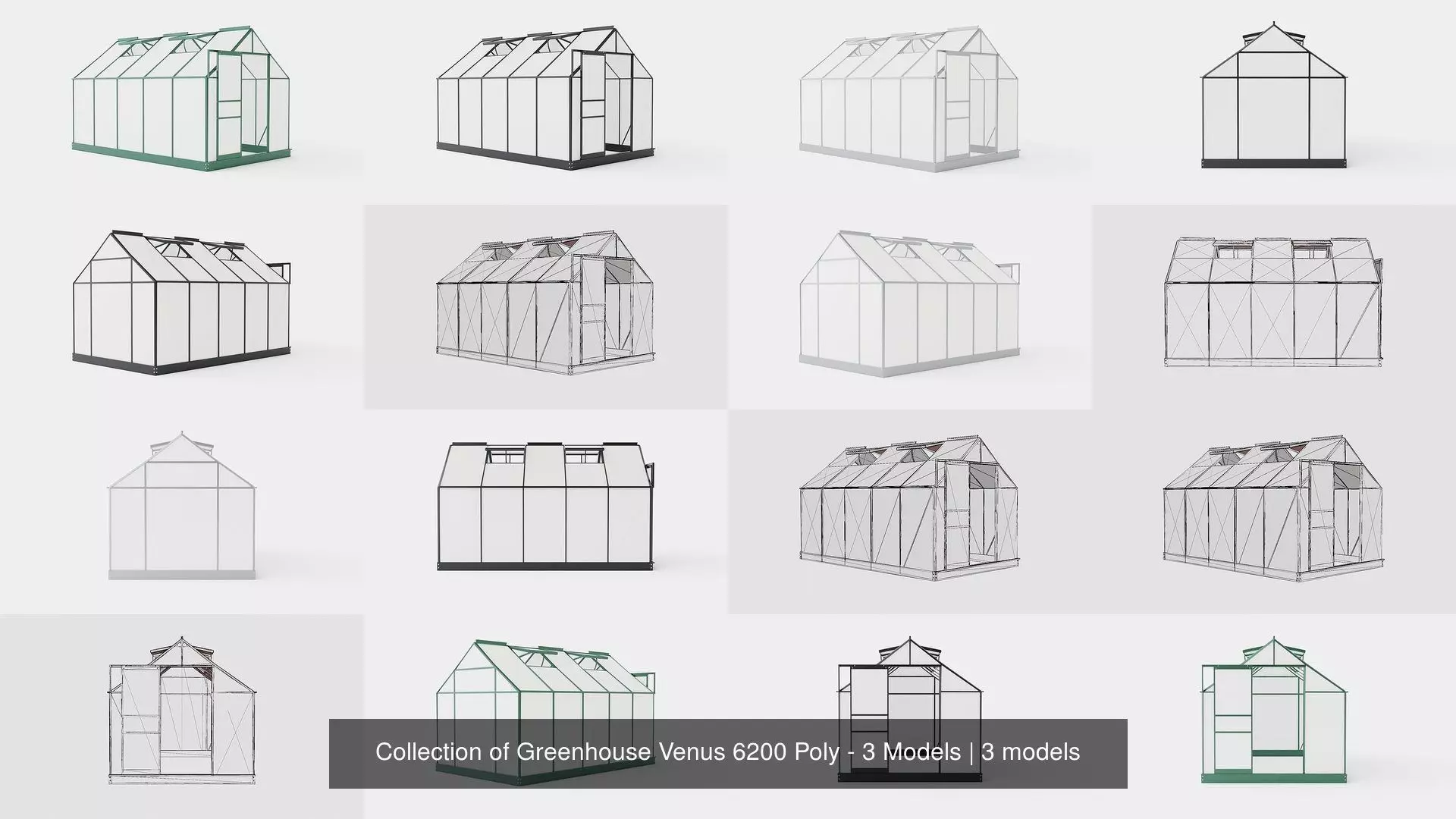 Collection of Greenhouse Venus 6200 Poly - 3 Models _0