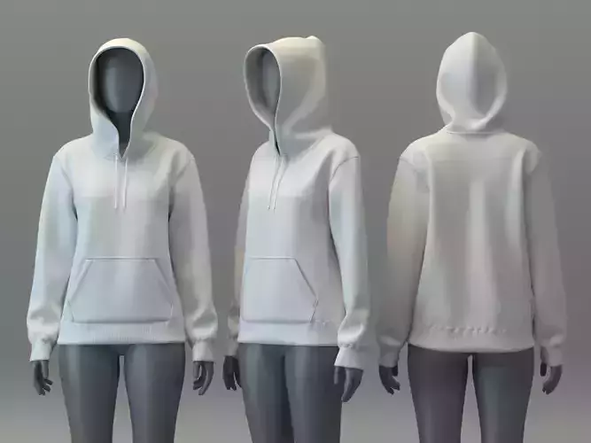 Pullover Hoodie Jacket 3D model