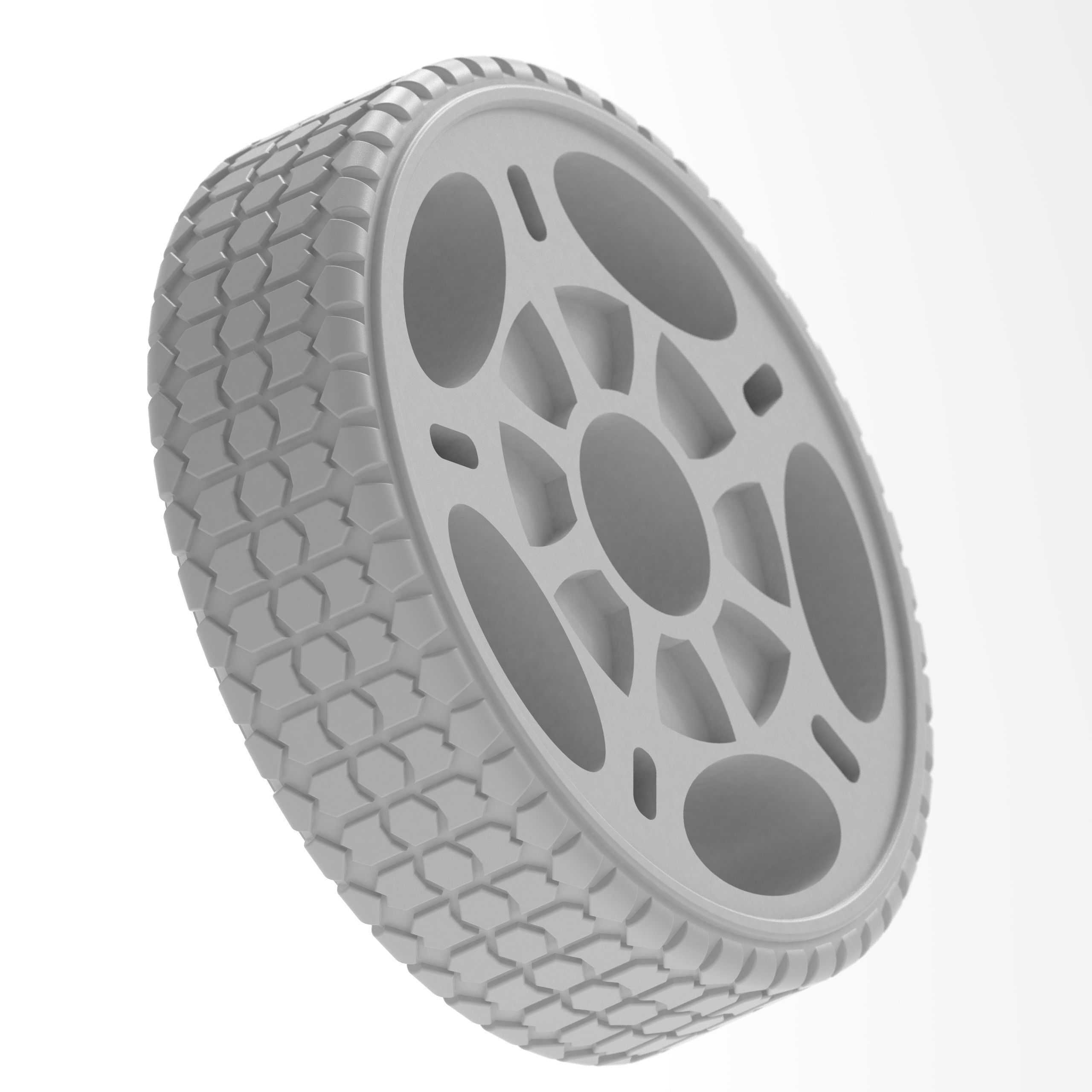 Multipurpose Wheel 2  The Ultimate Wheel for Autonomous Vehicles 3D print model_4