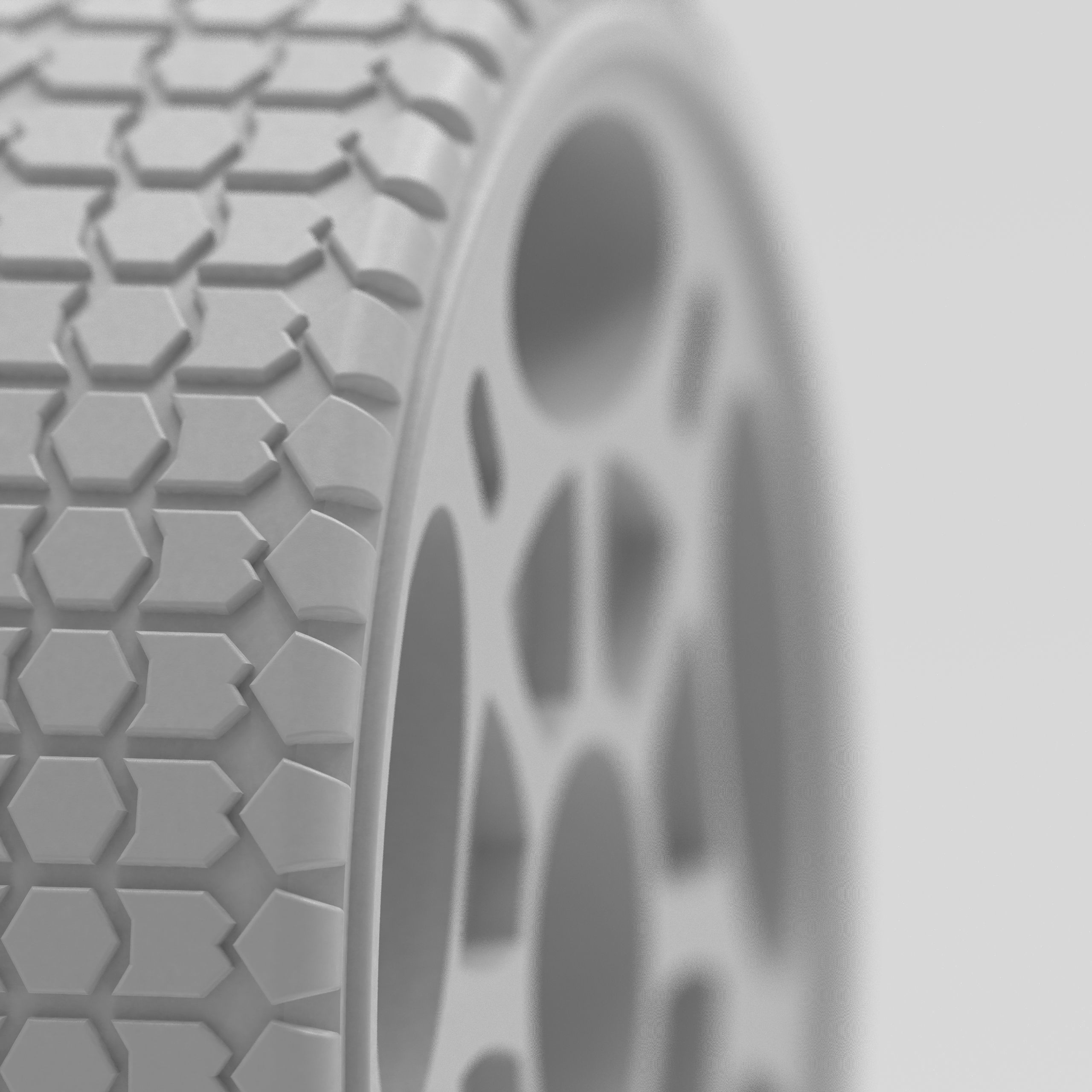 Multipurpose Wheel 2  The Ultimate Wheel for Autonomous Vehicles 3D print model_2