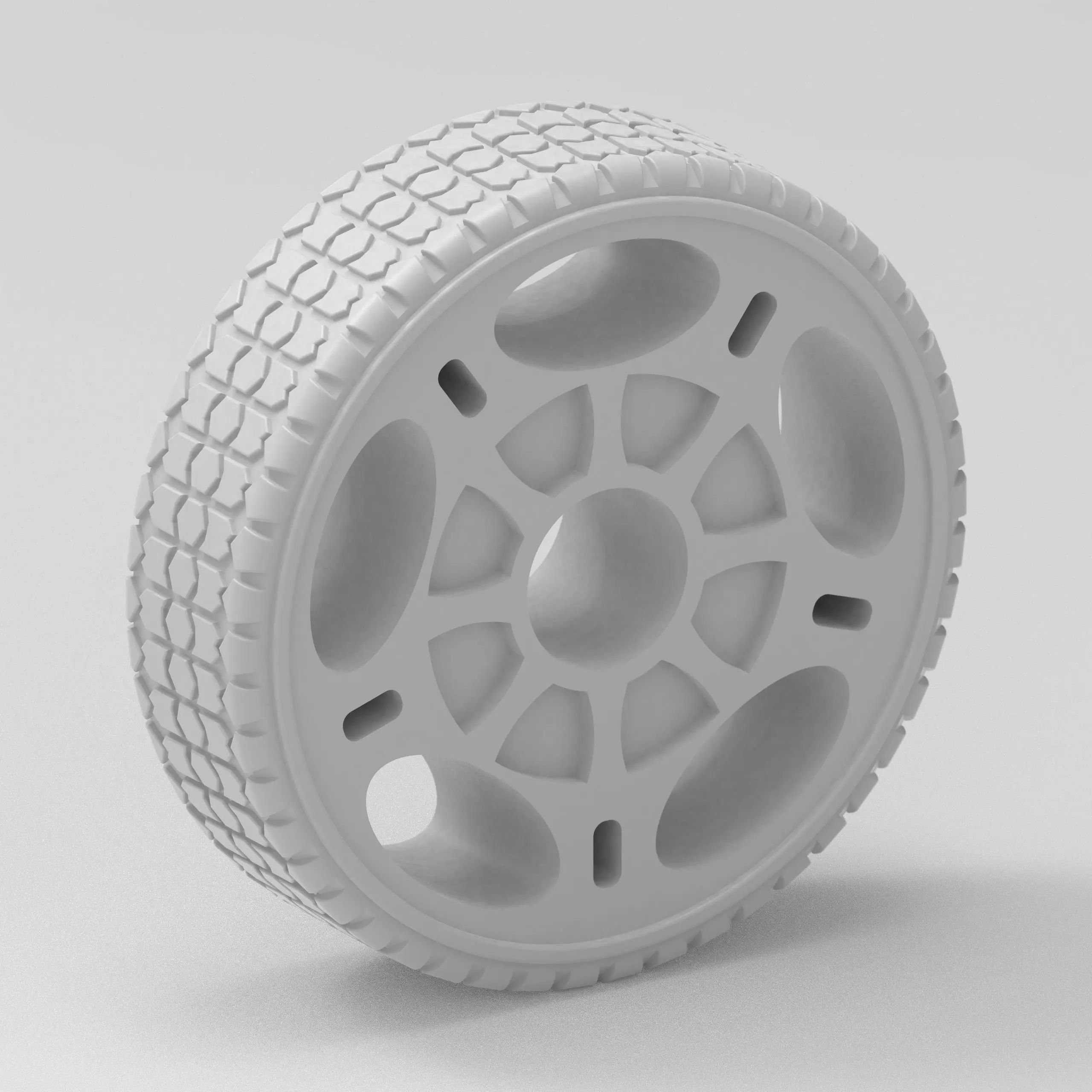 Multipurpose Wheel 2  The Ultimate Wheel for Autonomous Vehicles 3D print model_0