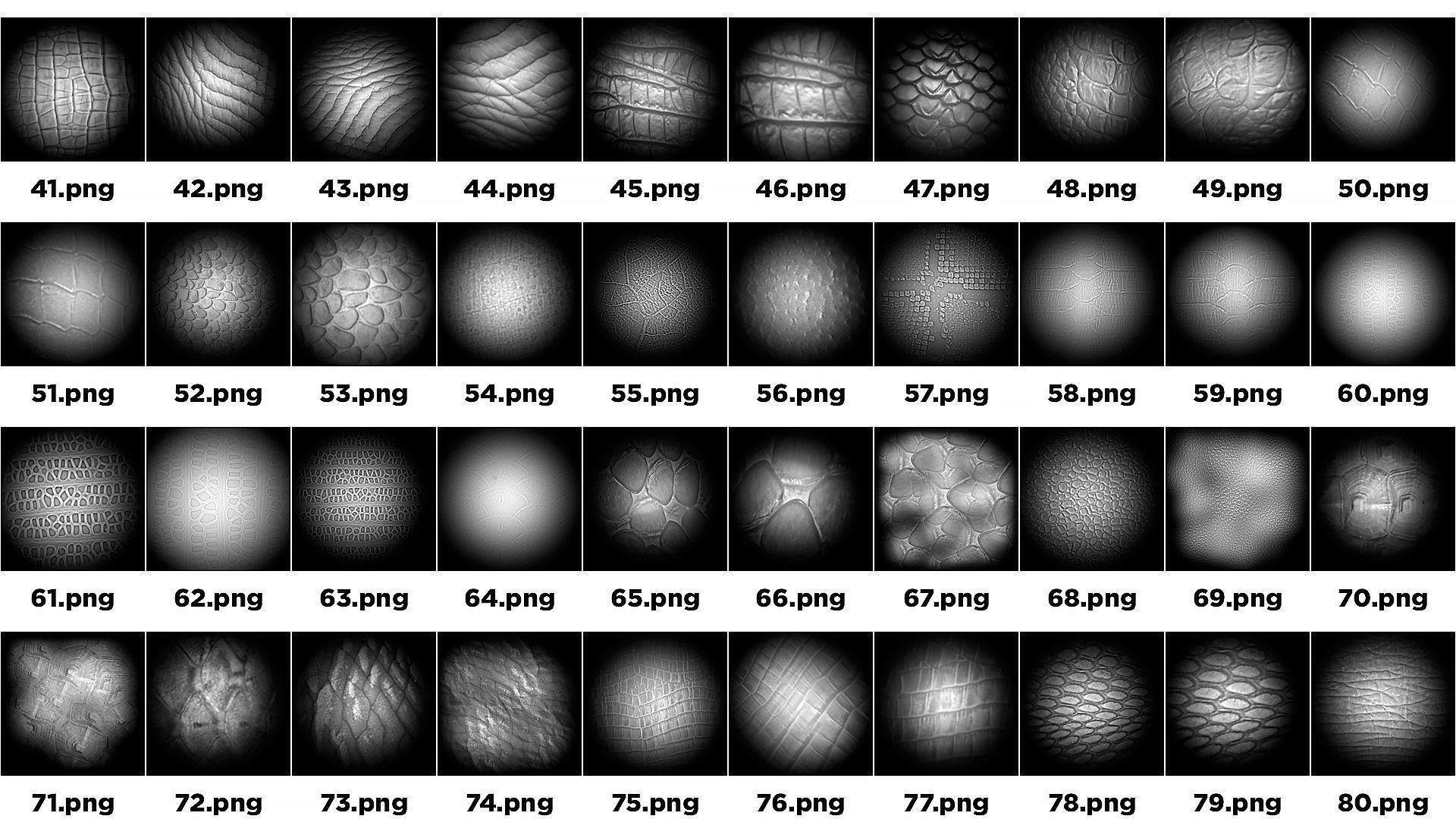 122 Skin Alpha Brushes For Creature And Character 3D model_9