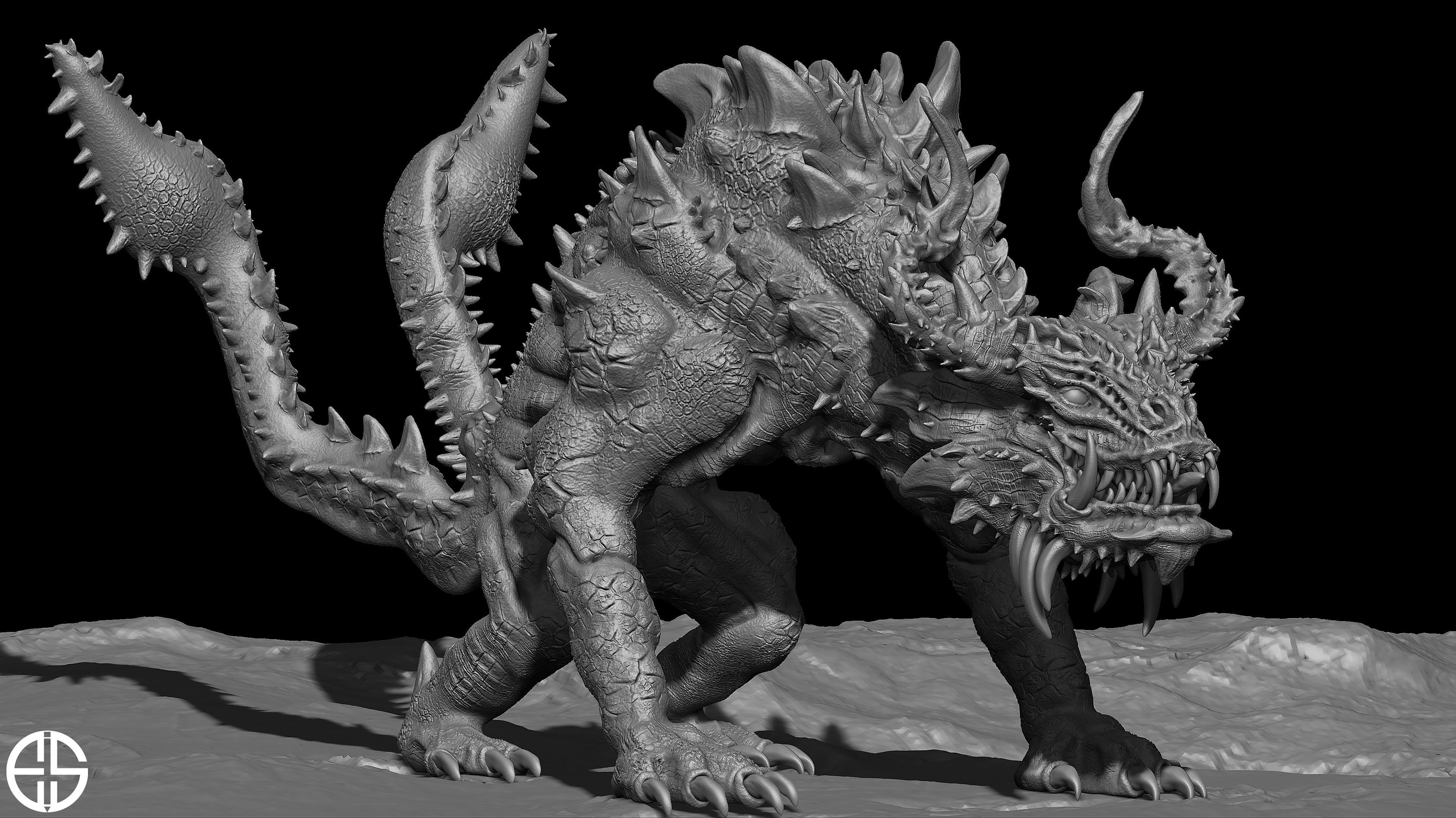 122 Skin Alpha Brushes For Creature And Character 3D model_11