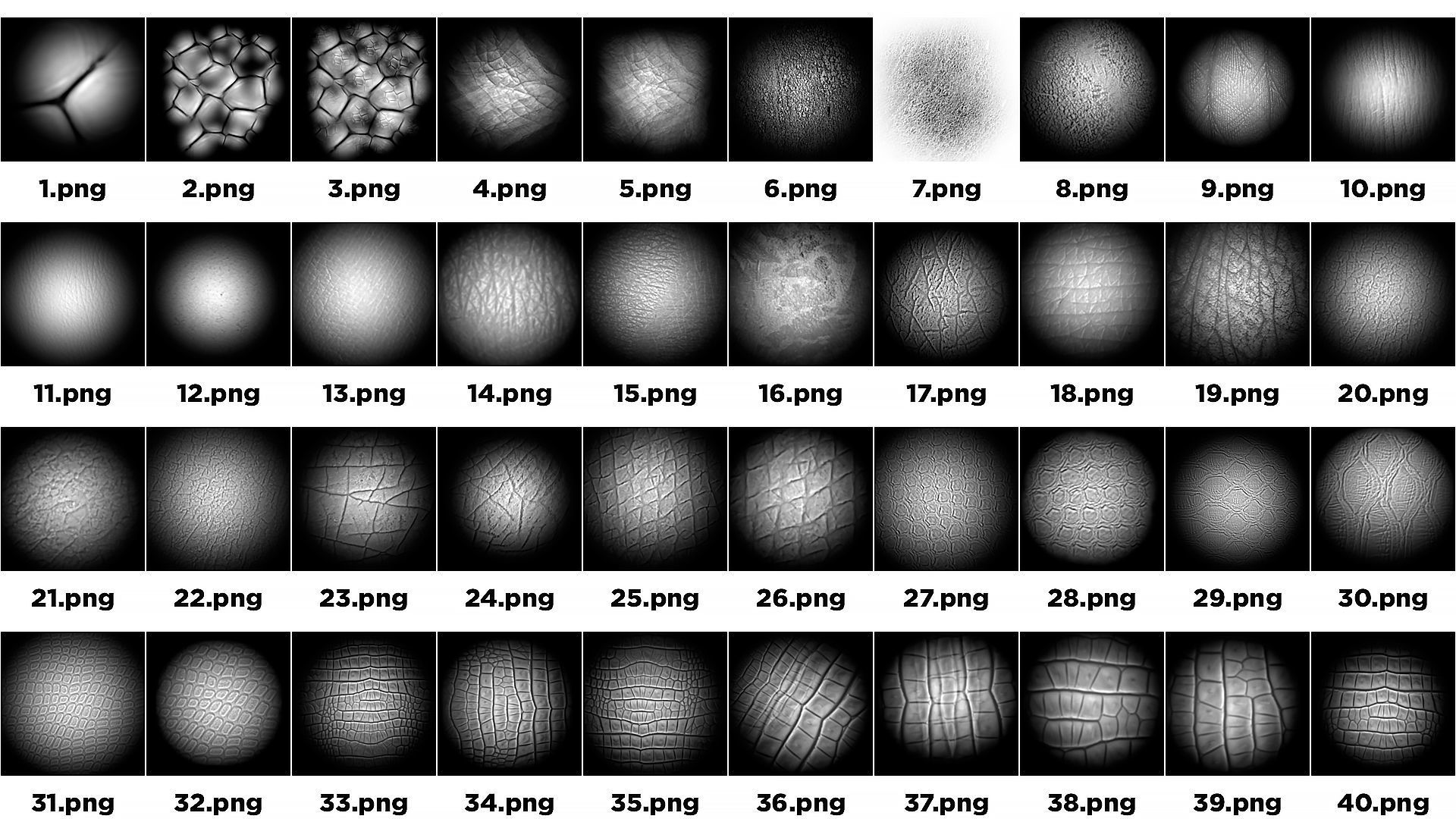 122 Skin Alpha Brushes For Creature And Character 3D model_8