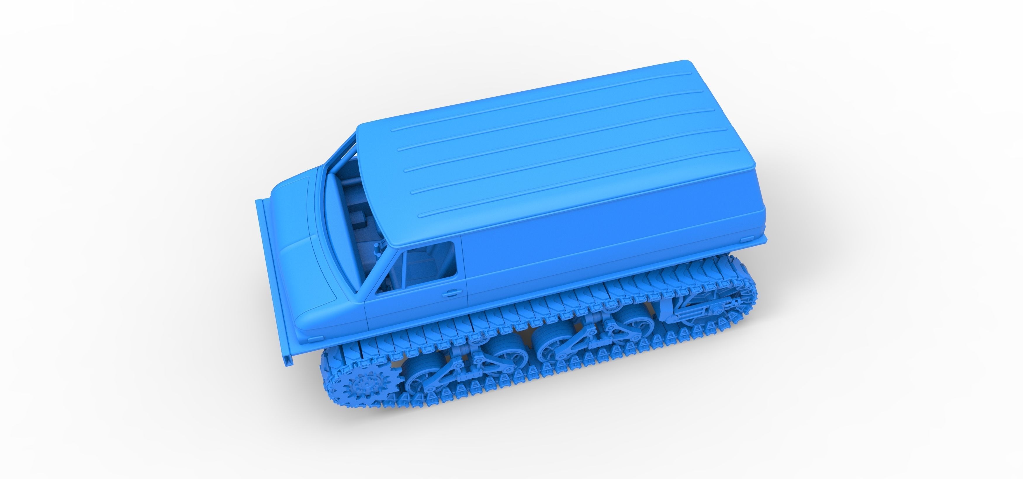 Vintage Monster tank Version 3 Scale 1 to 25 3D print model_29