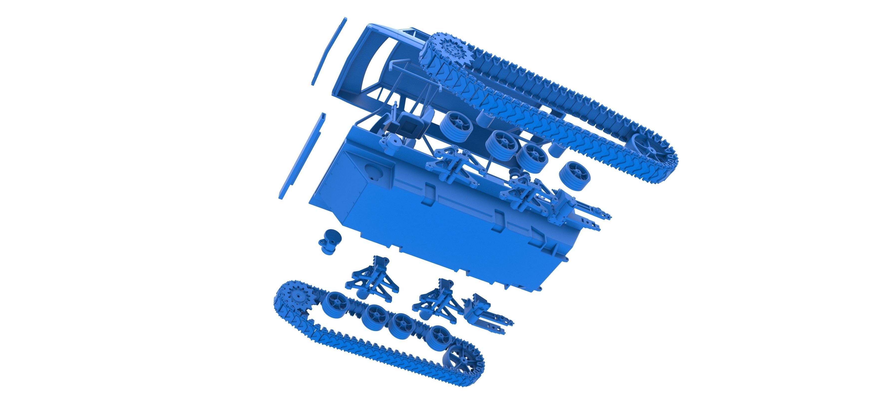 Vintage Monster tank Version 3 Scale 1 to 25 3D print model_55