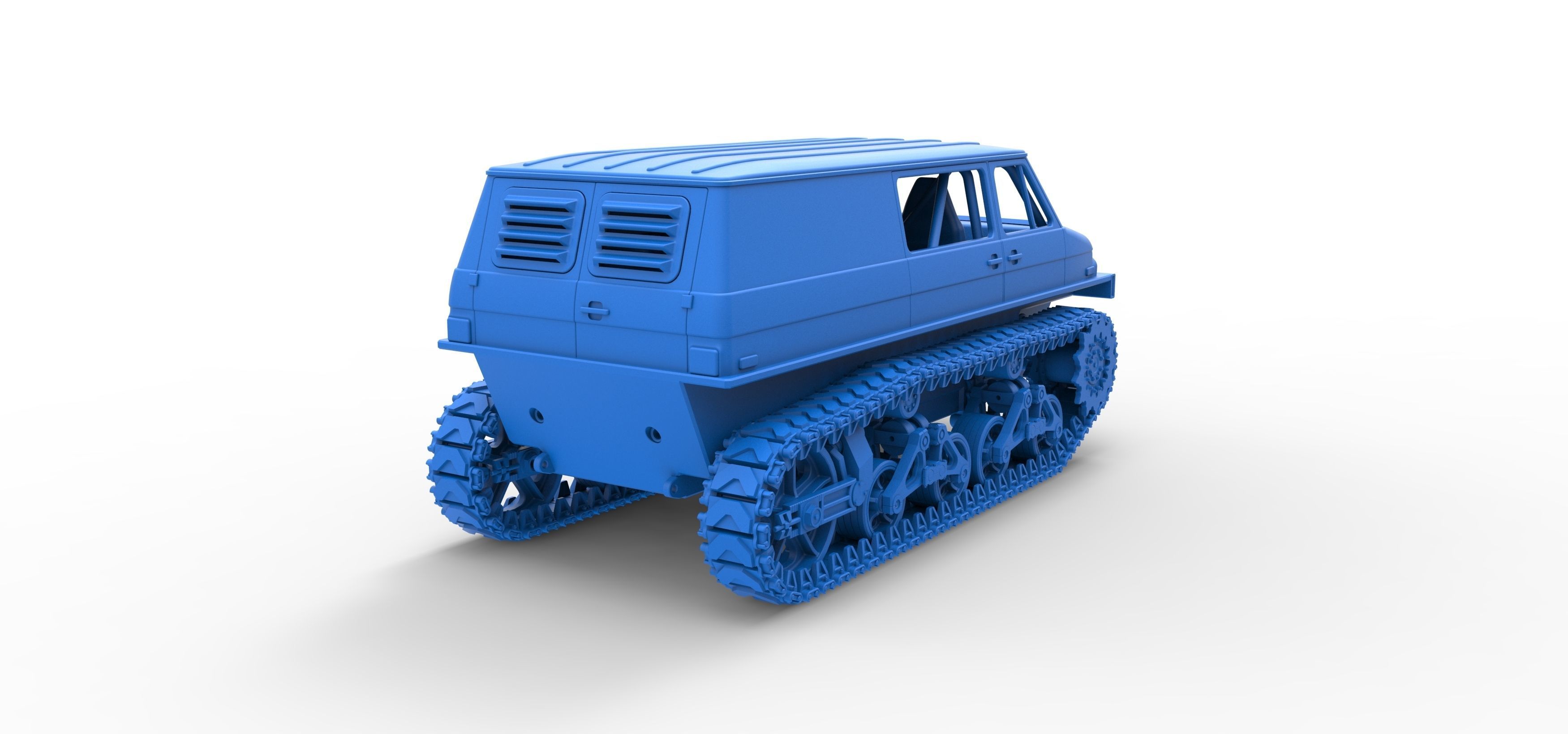 Vintage Monster tank Version 3 Scale 1 to 25 3D print model_43
