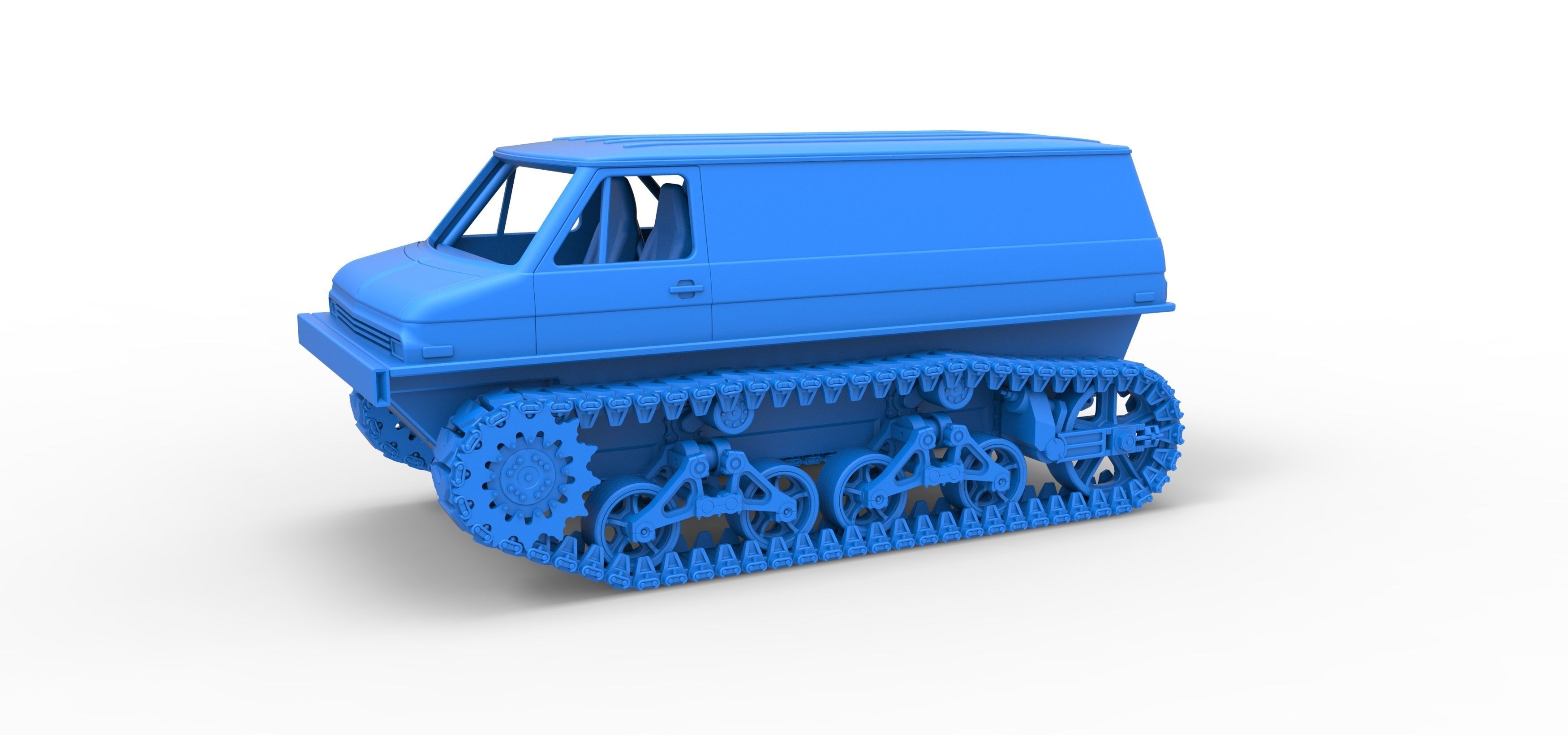 Vintage Monster tank Version 3 Scale 1 to 25 3D print model_26