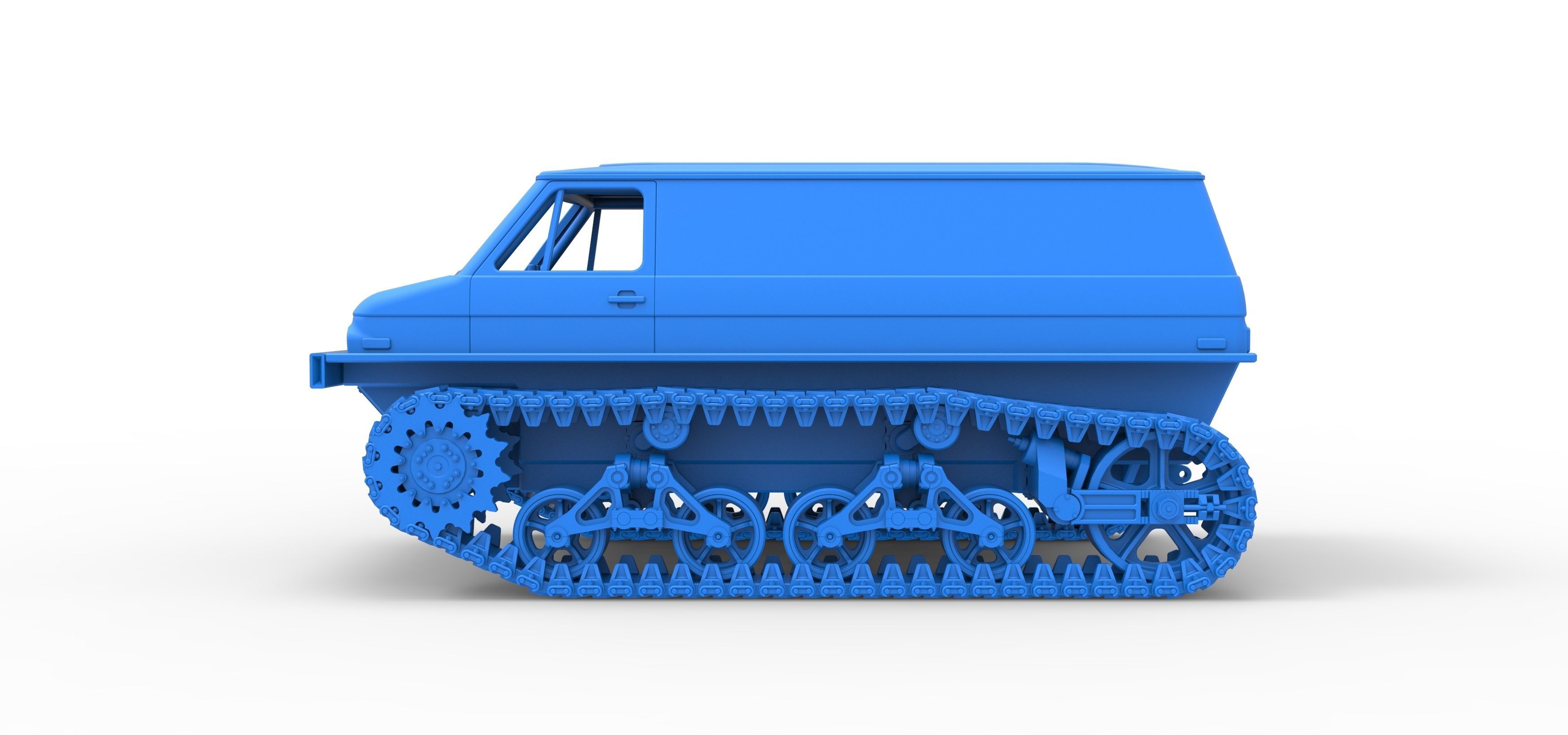 Vintage Monster tank Version 3 Scale 1 to 25 3D print model_34