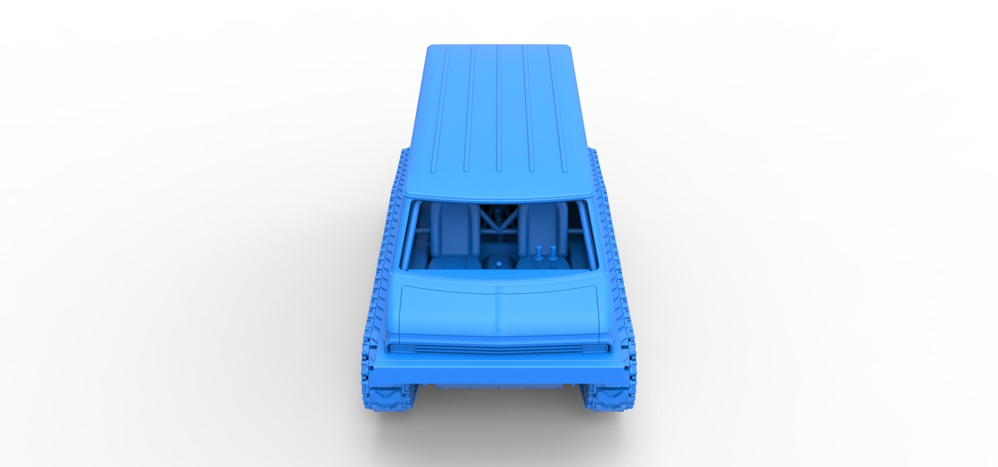 Vintage Monster tank Version 3 Scale 1 to 25 3D print model_33