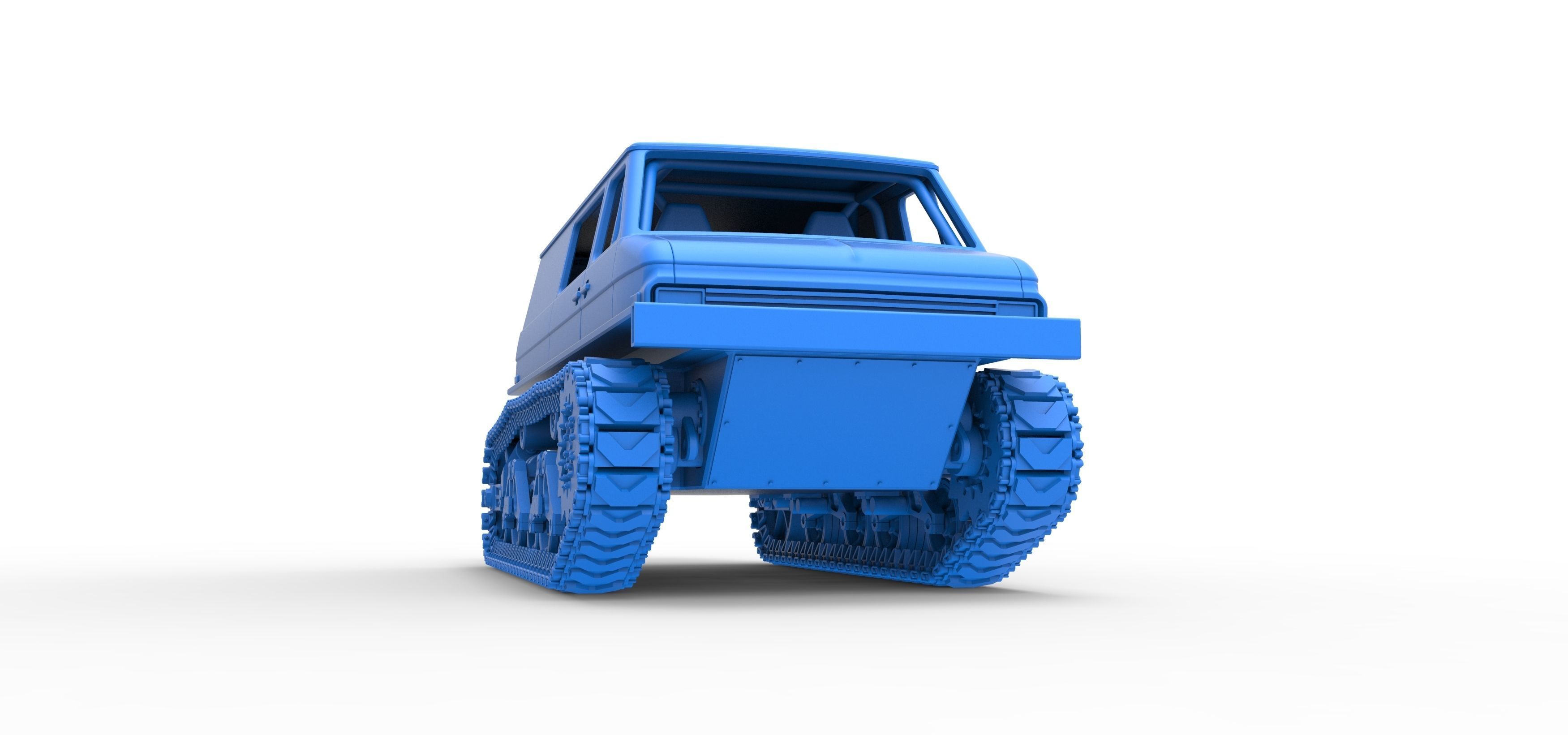 Vintage Monster tank Version 3 Scale 1 to 25 3D print model_52