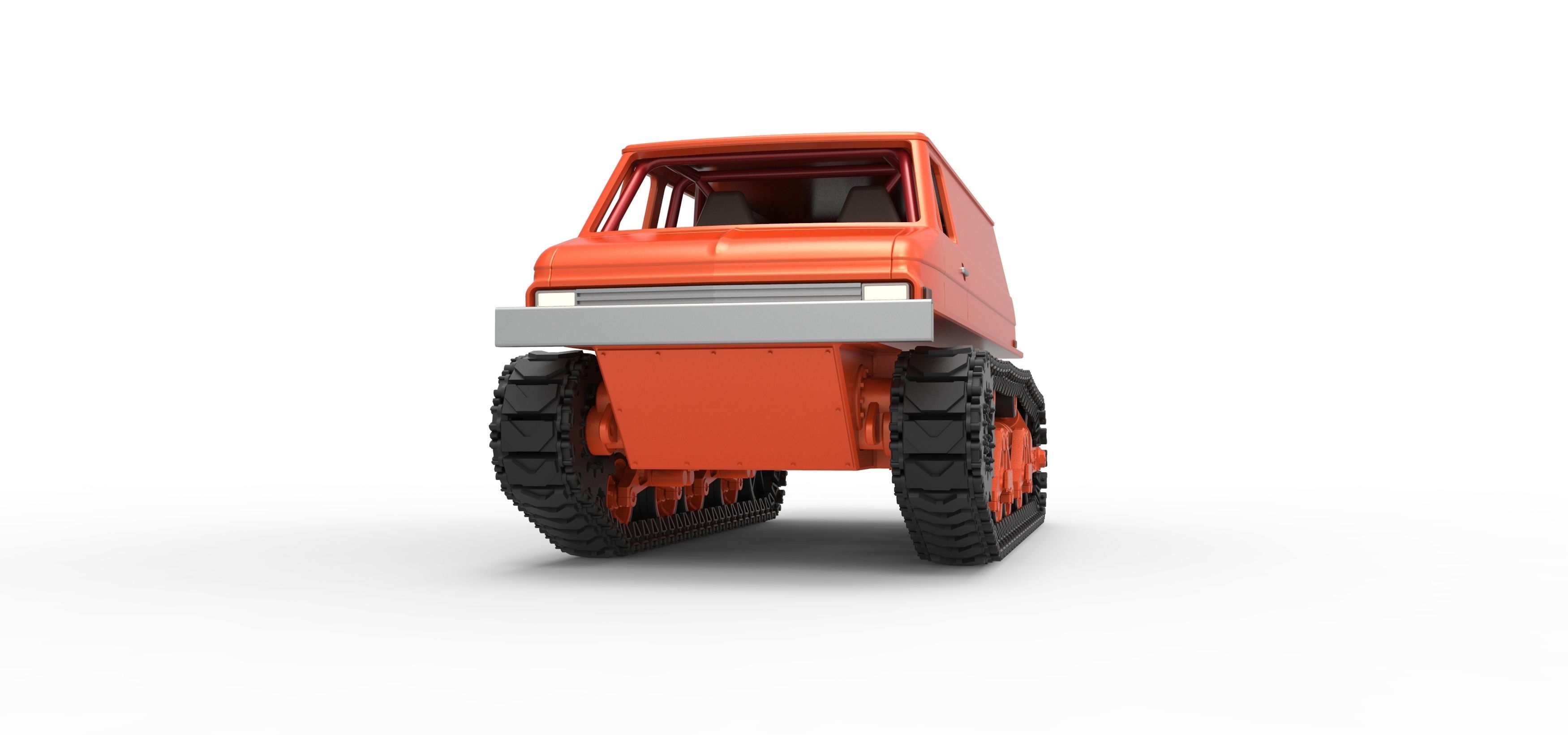 Vintage Monster tank Version 3 Scale 1 to 25 3D print model_6