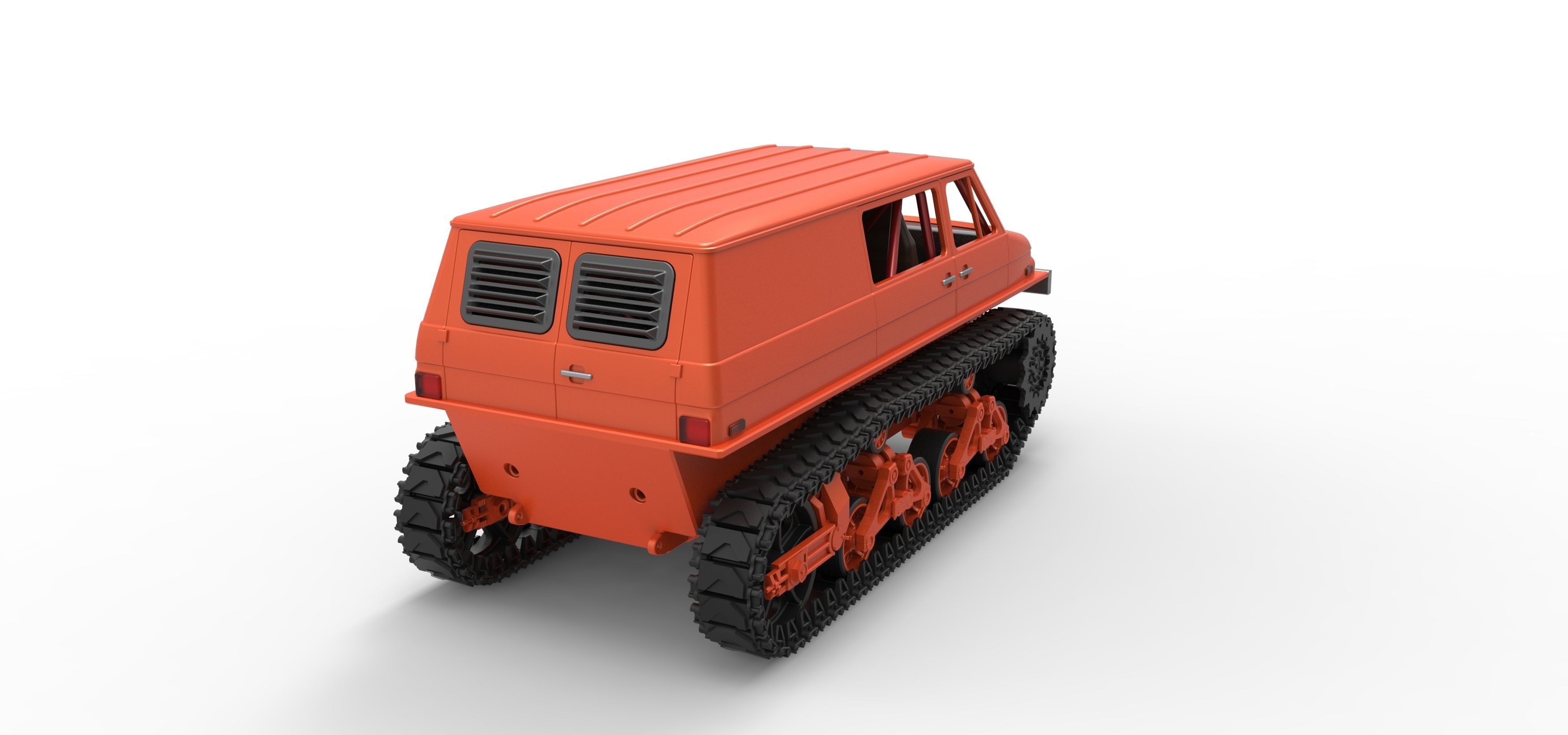 Vintage Monster tank Version 3 Scale 1 to 25 3D print model_16