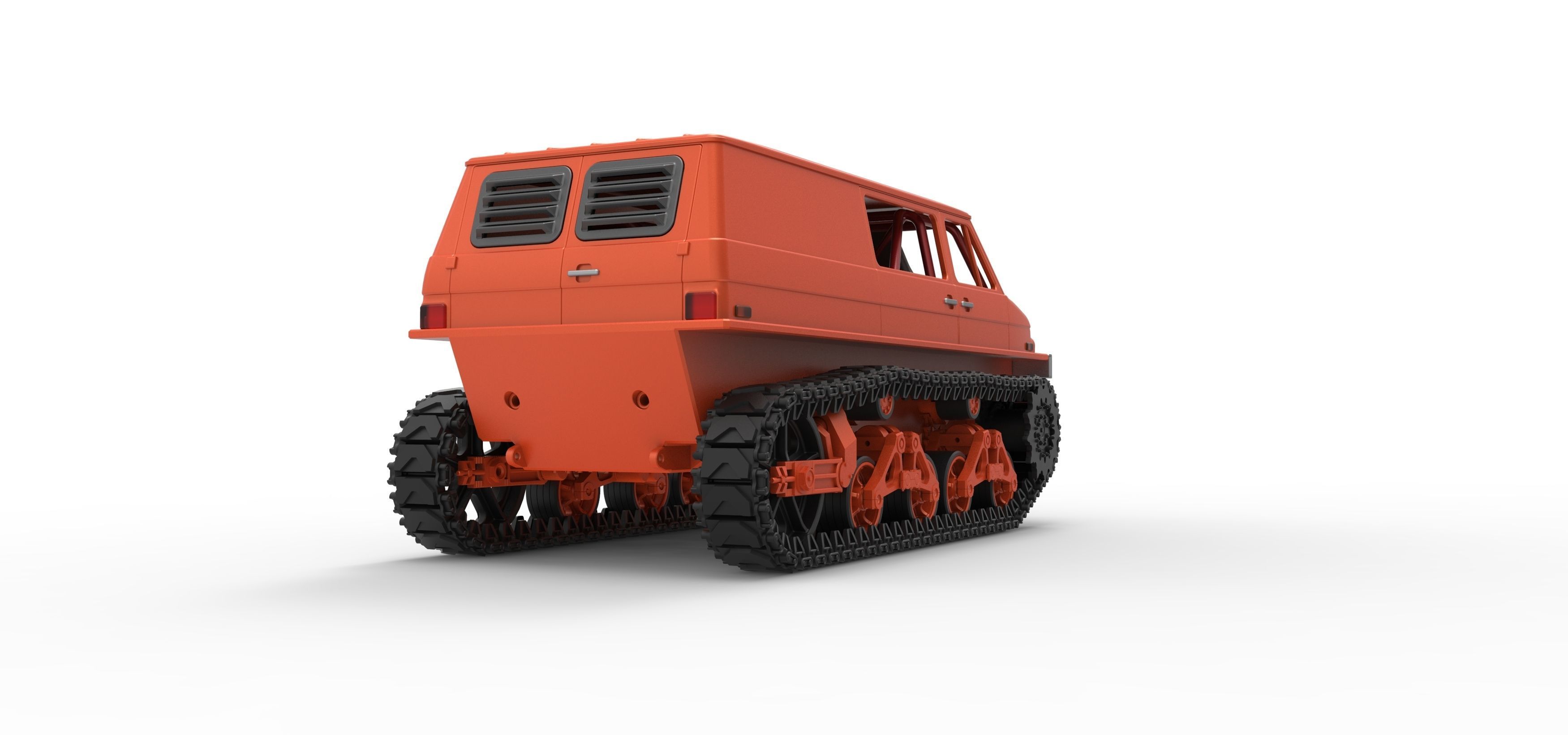 Vintage Monster tank Version 3 Scale 1 to 25 3D print model_17