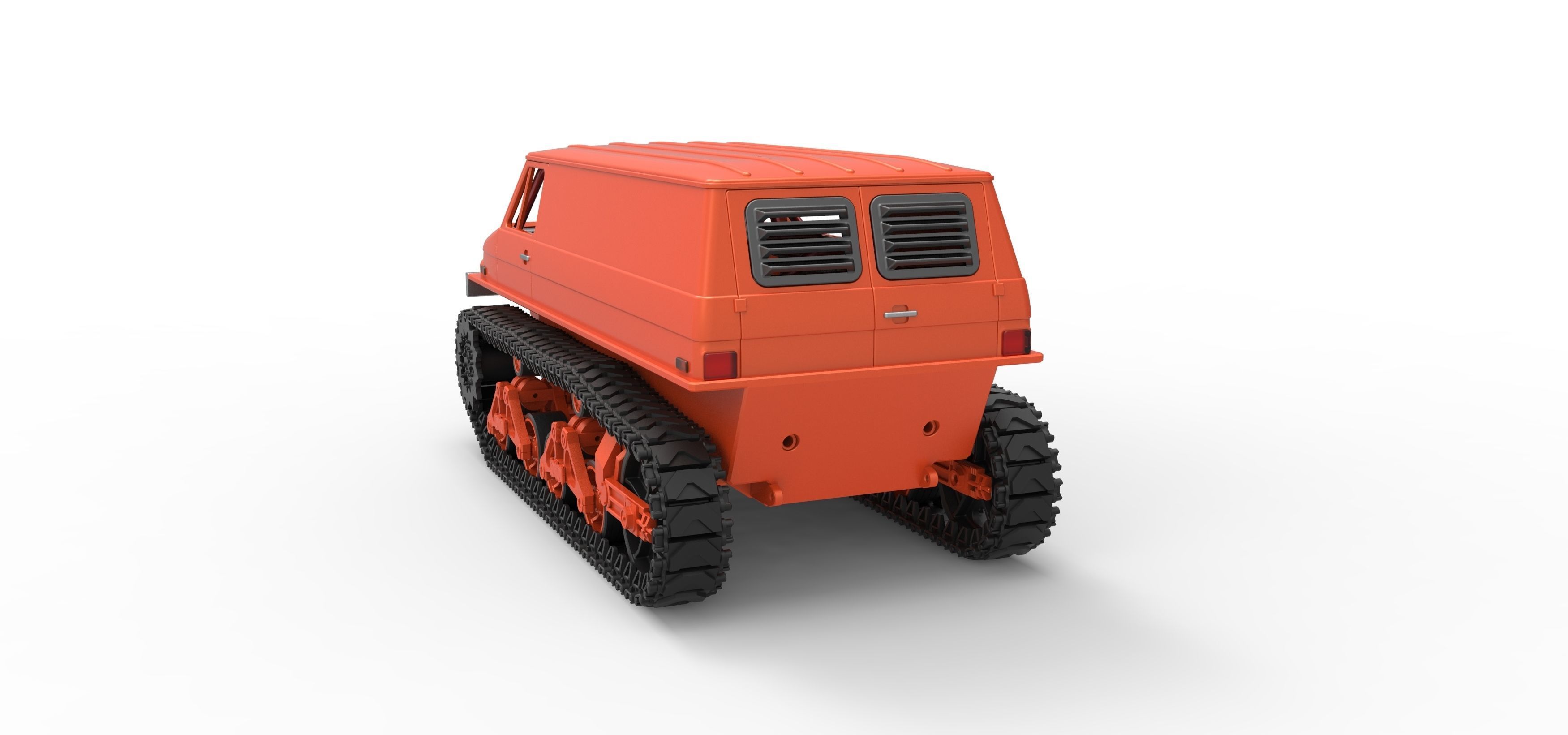 Vintage Monster tank Version 3 Scale 1 to 25 3D print model_12