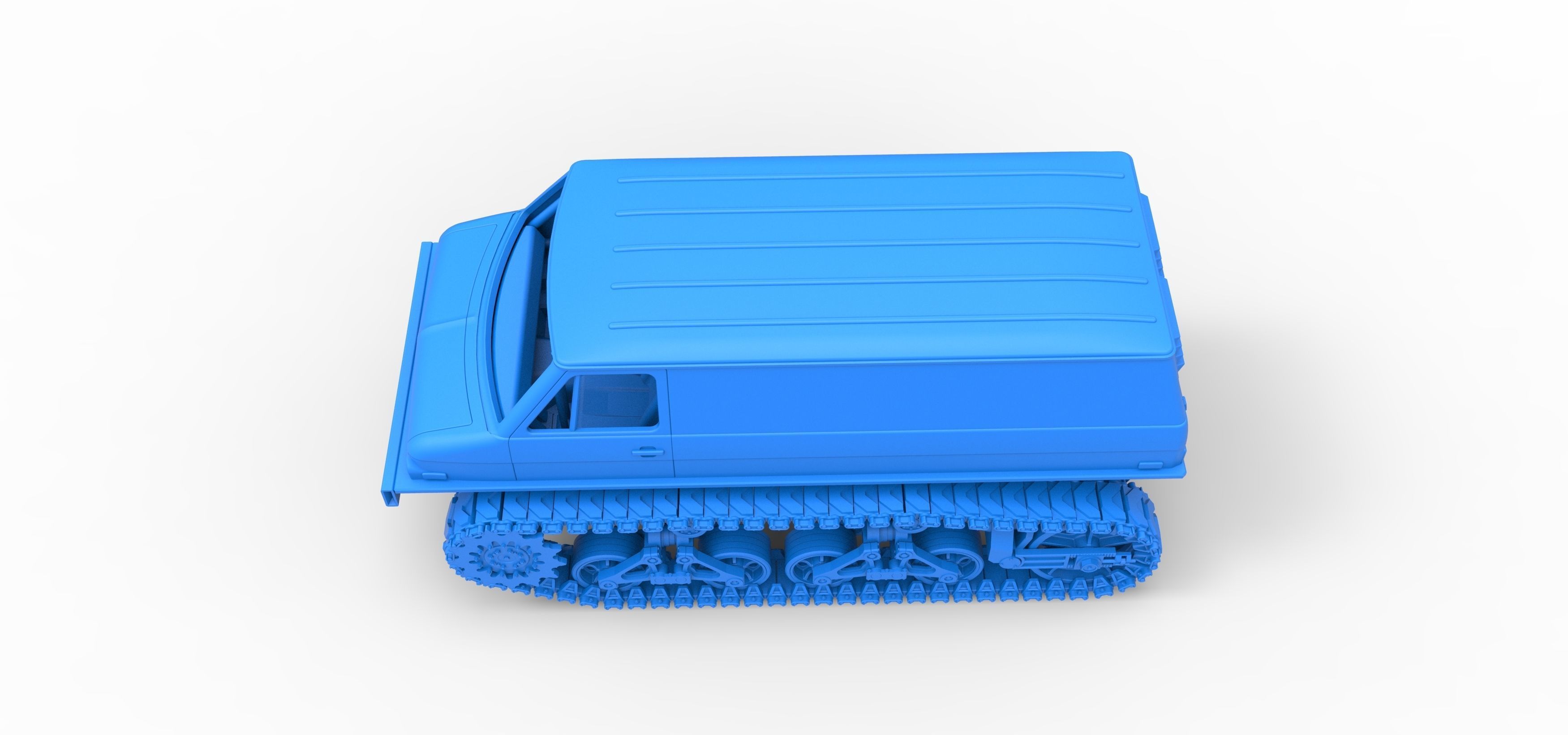 Vintage Monster tank Version 3 Scale 1 to 25 3D print model_35