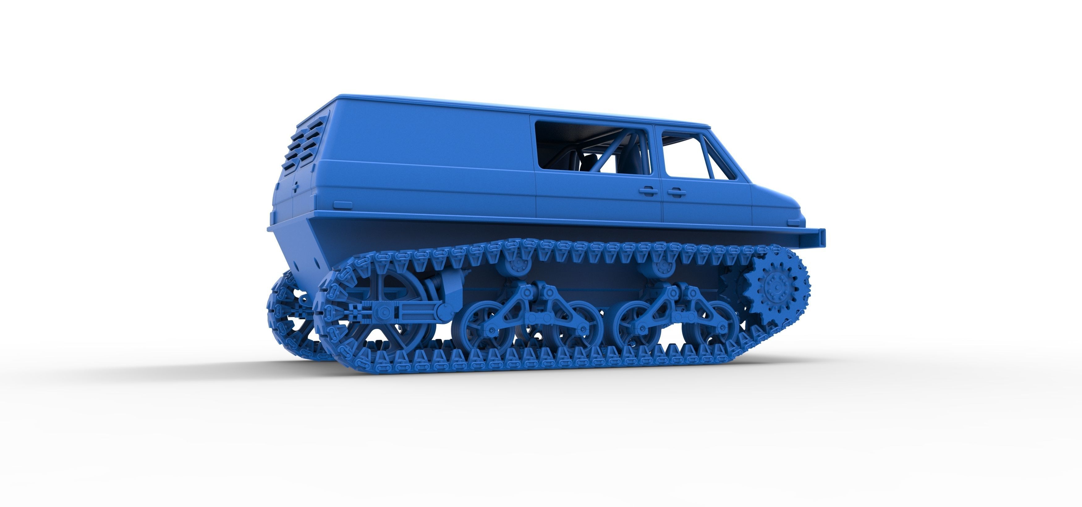 Vintage Monster tank Version 3 Scale 1 to 25 3D print model_46