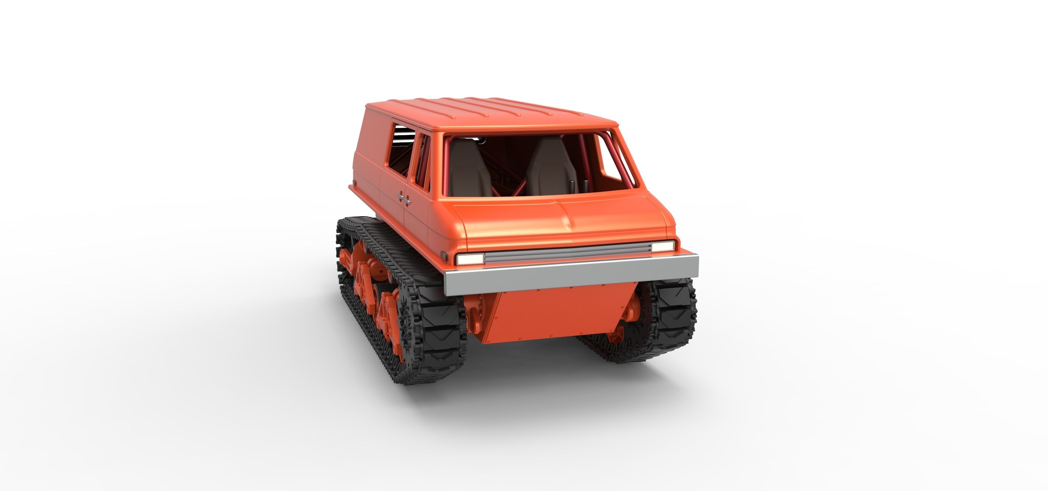 Vintage Monster tank Version 3 Scale 1 to 25 3D print model_24