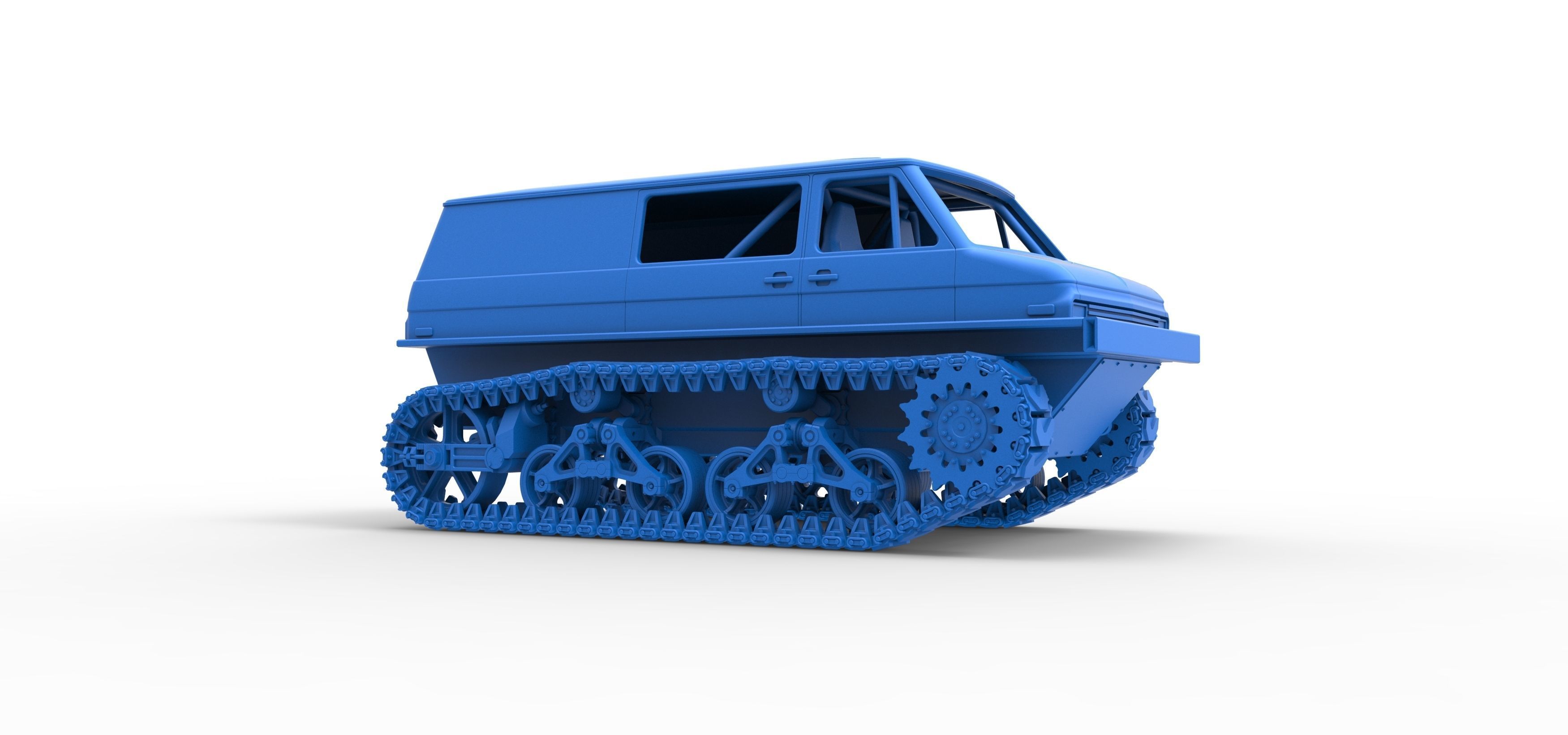 Vintage Monster tank Version 3 Scale 1 to 25 3D print model_50