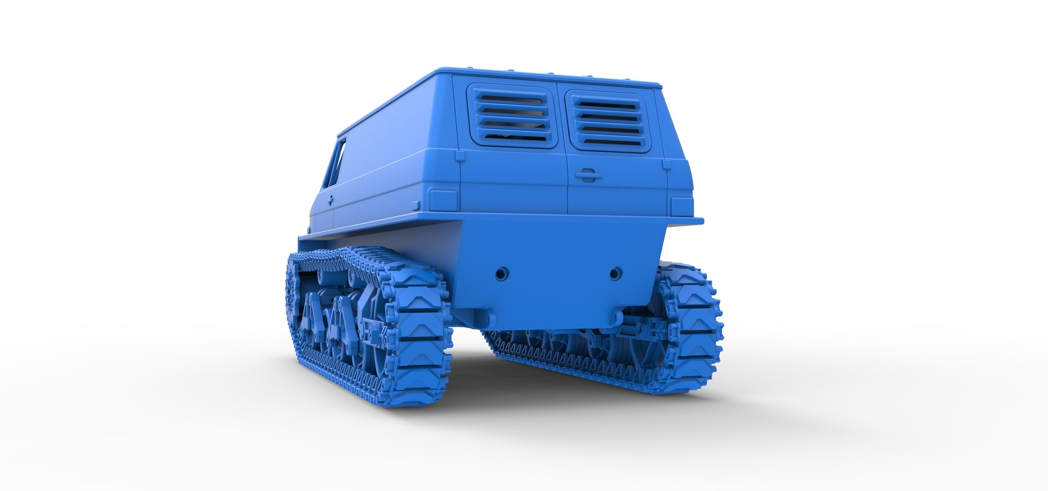 Vintage Monster tank Version 3 Scale 1 to 25 3D print model_40