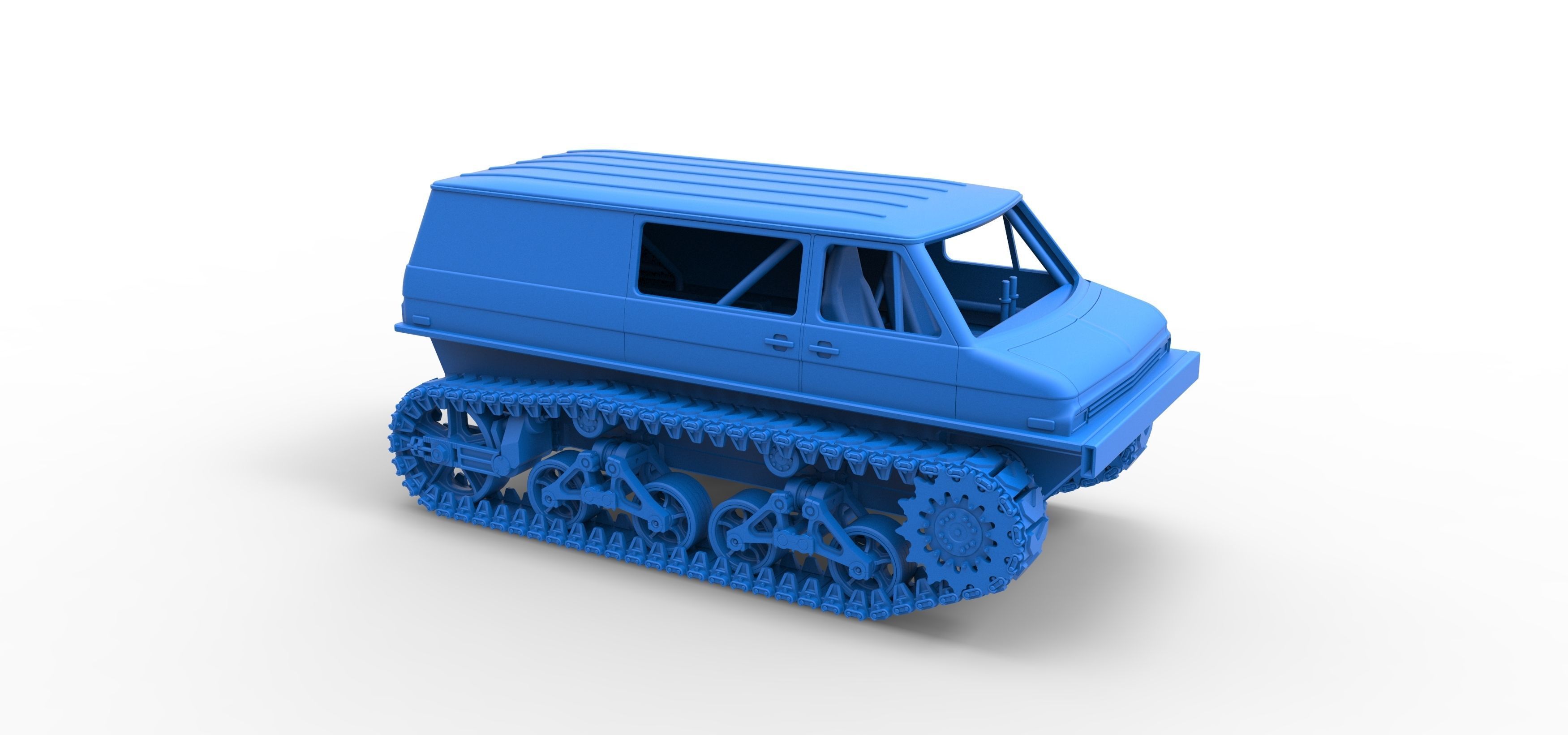Vintage Monster tank Version 3 Scale 1 to 25 3D print model_49