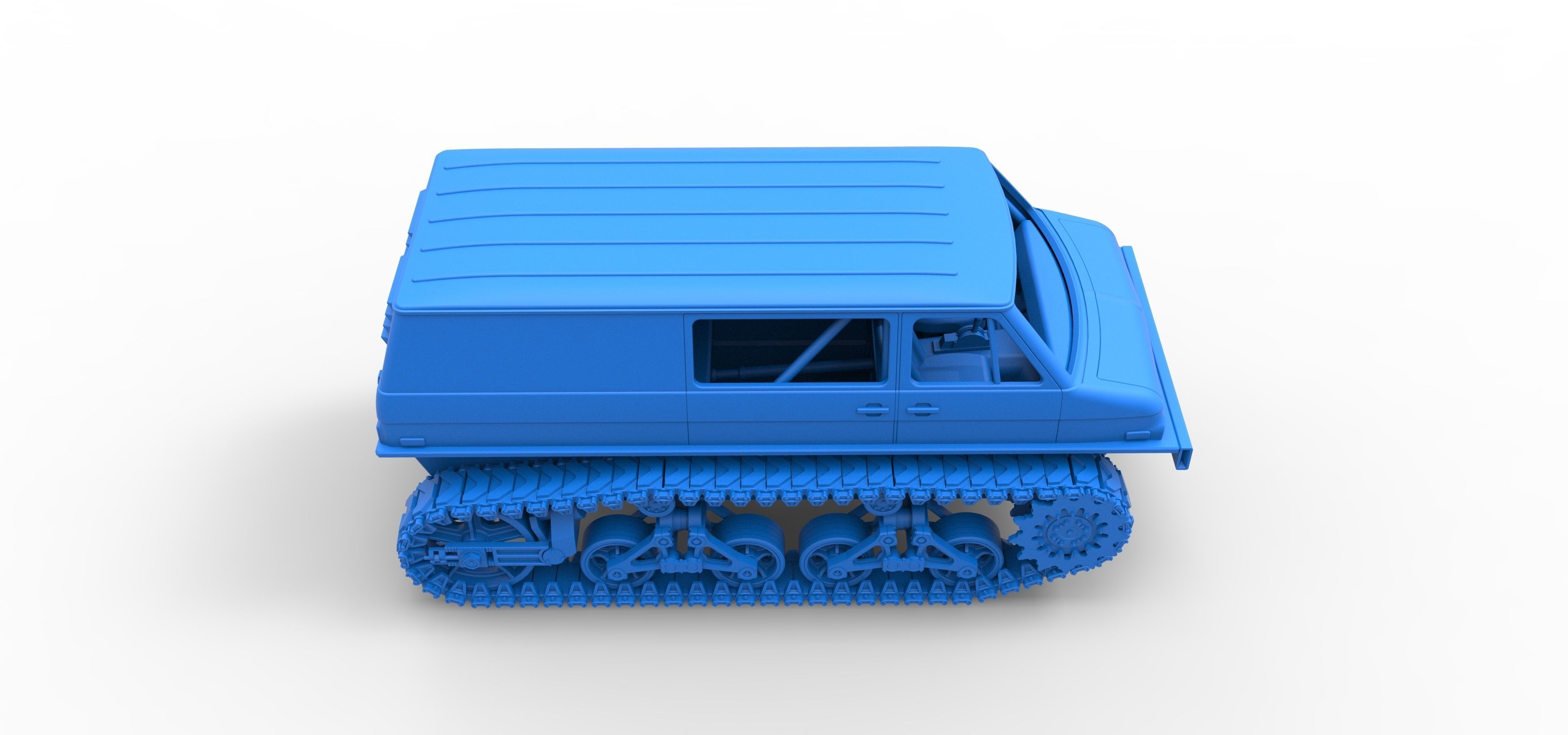 Vintage Monster tank Version 3 Scale 1 to 25 3D print model_48