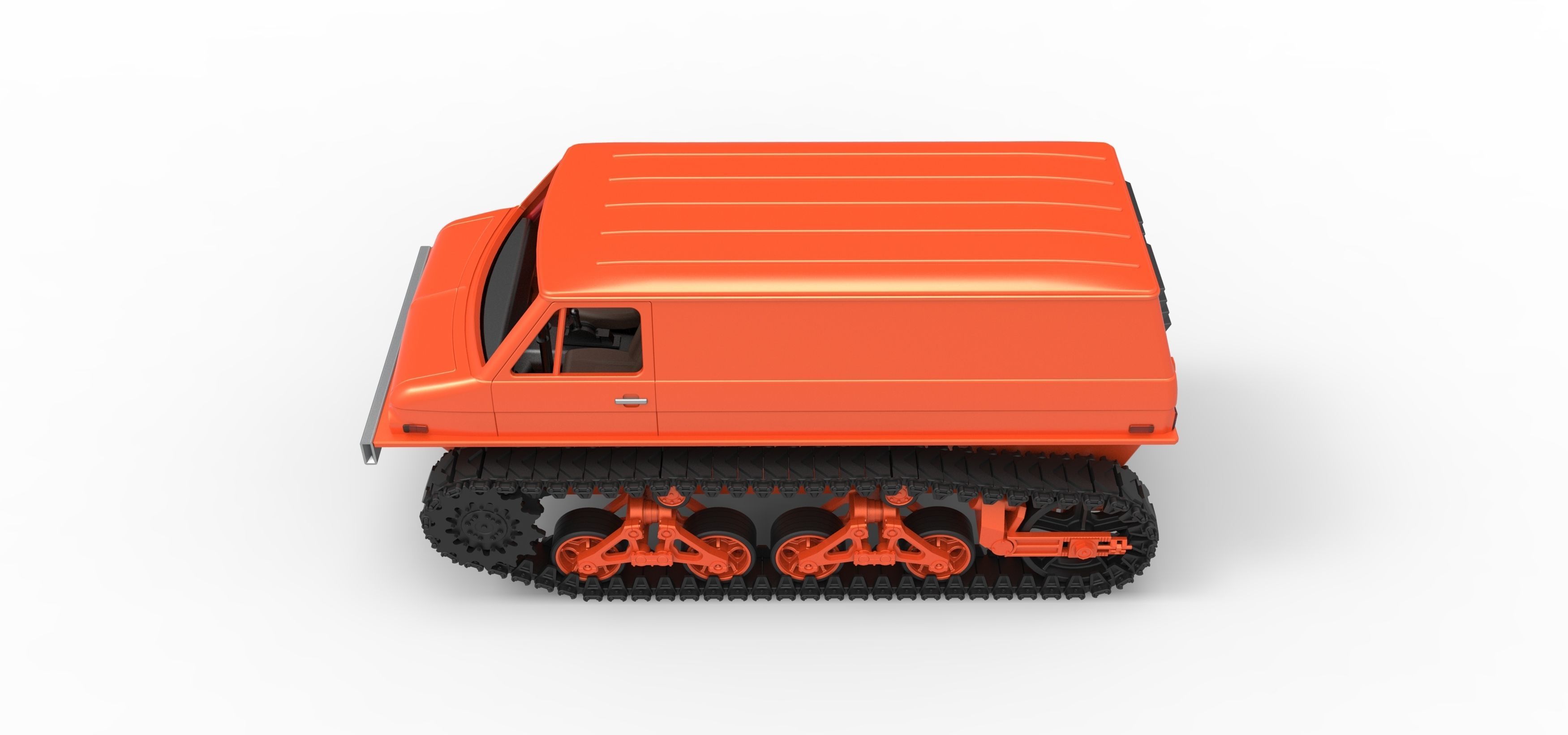 Vintage Monster tank Version 3 Scale 1 to 25 3D print model_8