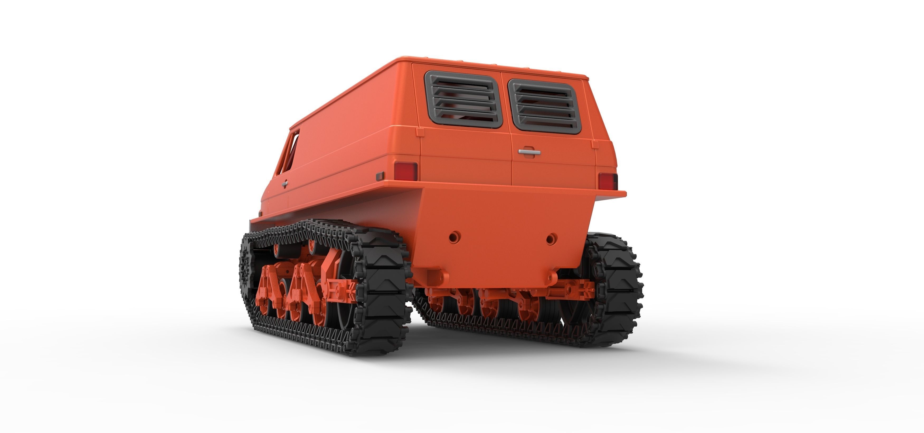 Vintage Monster tank Version 3 Scale 1 to 25 3D print model_13