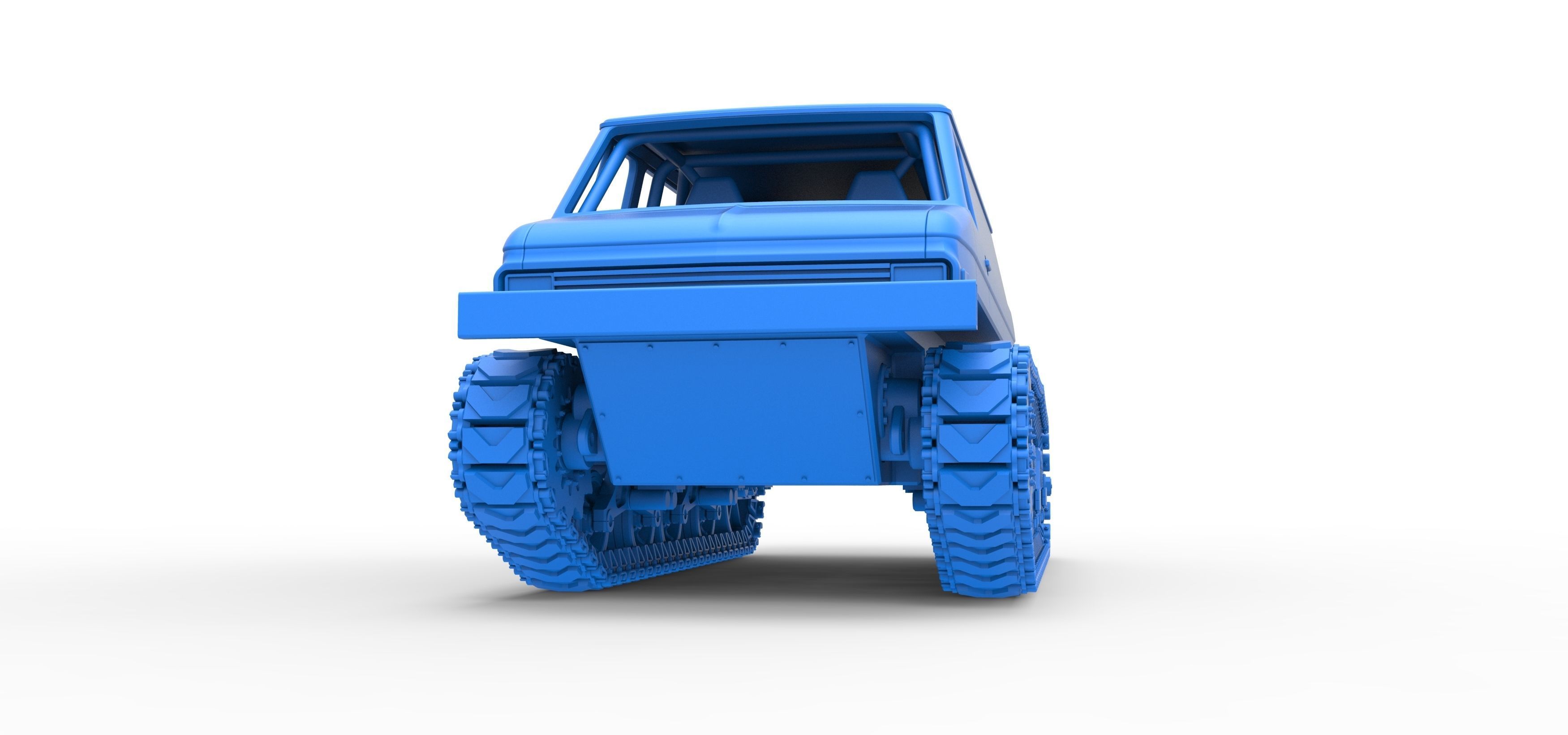 Vintage Monster tank Version 3 Scale 1 to 25 3D print model_31