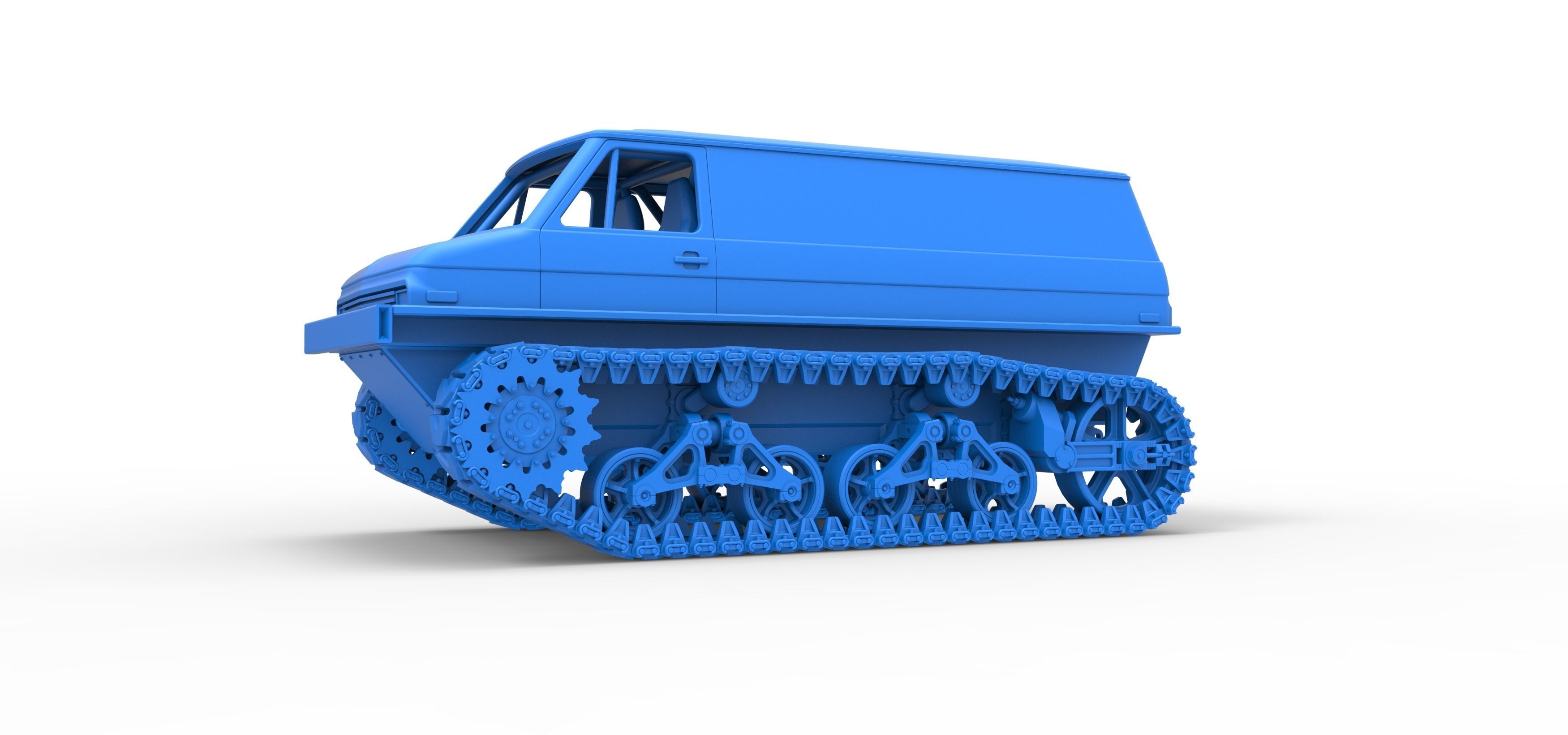 Vintage Monster tank Version 3 Scale 1 to 25 3D print model_27