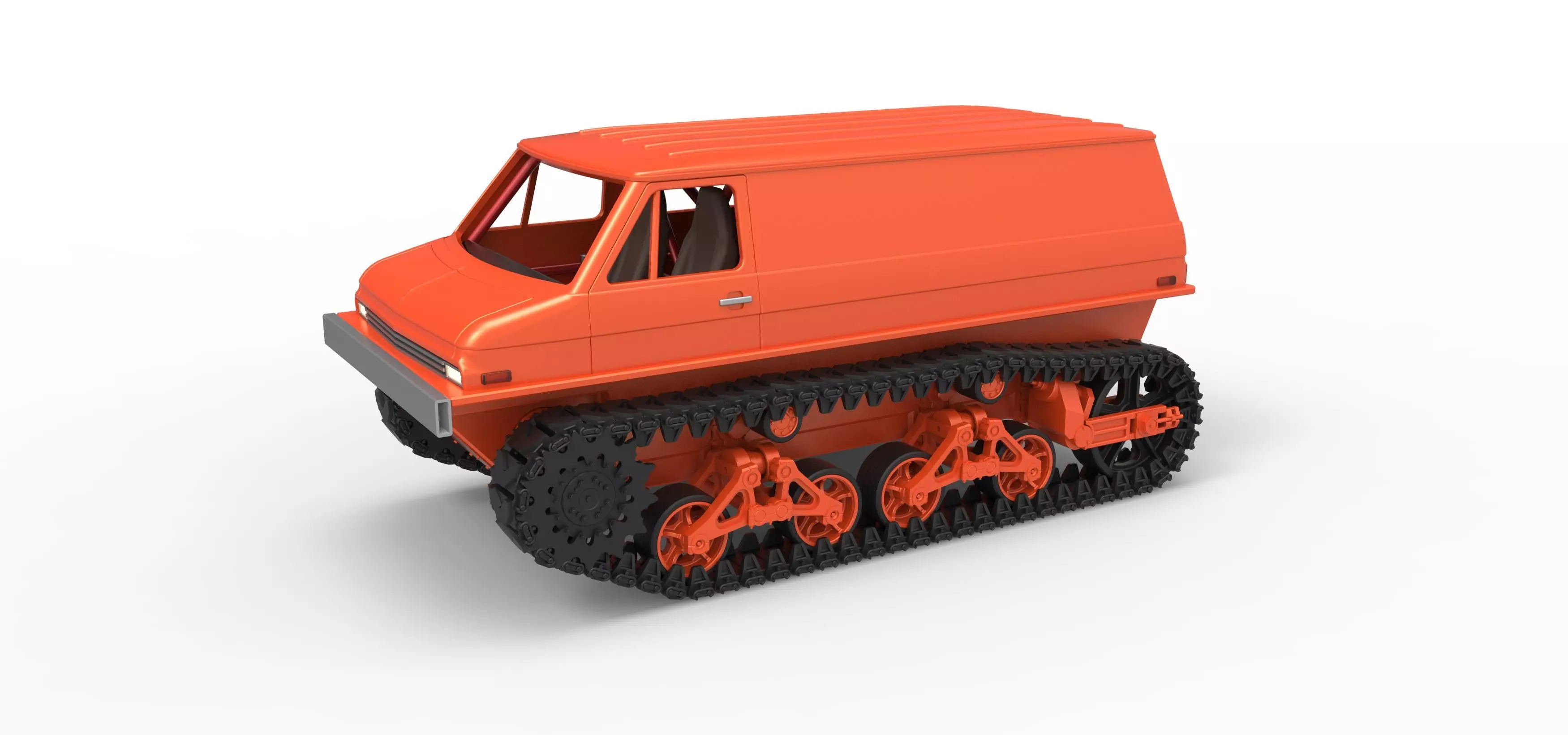 Vintage Monster tank Version 3 Scale 1 to 25 3D print model_0