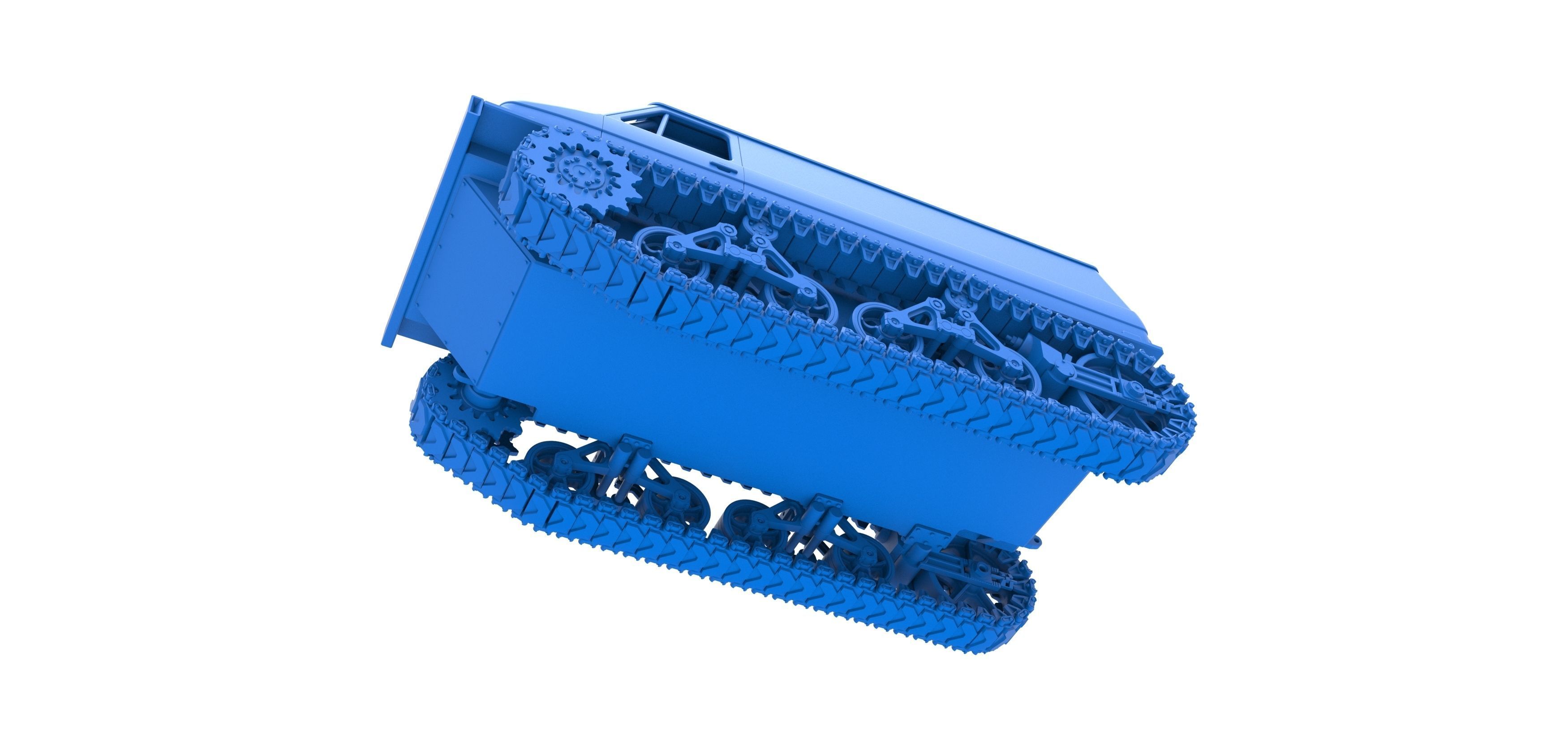 Vintage Monster tank Version 3 Scale 1 to 25 3D print model_28