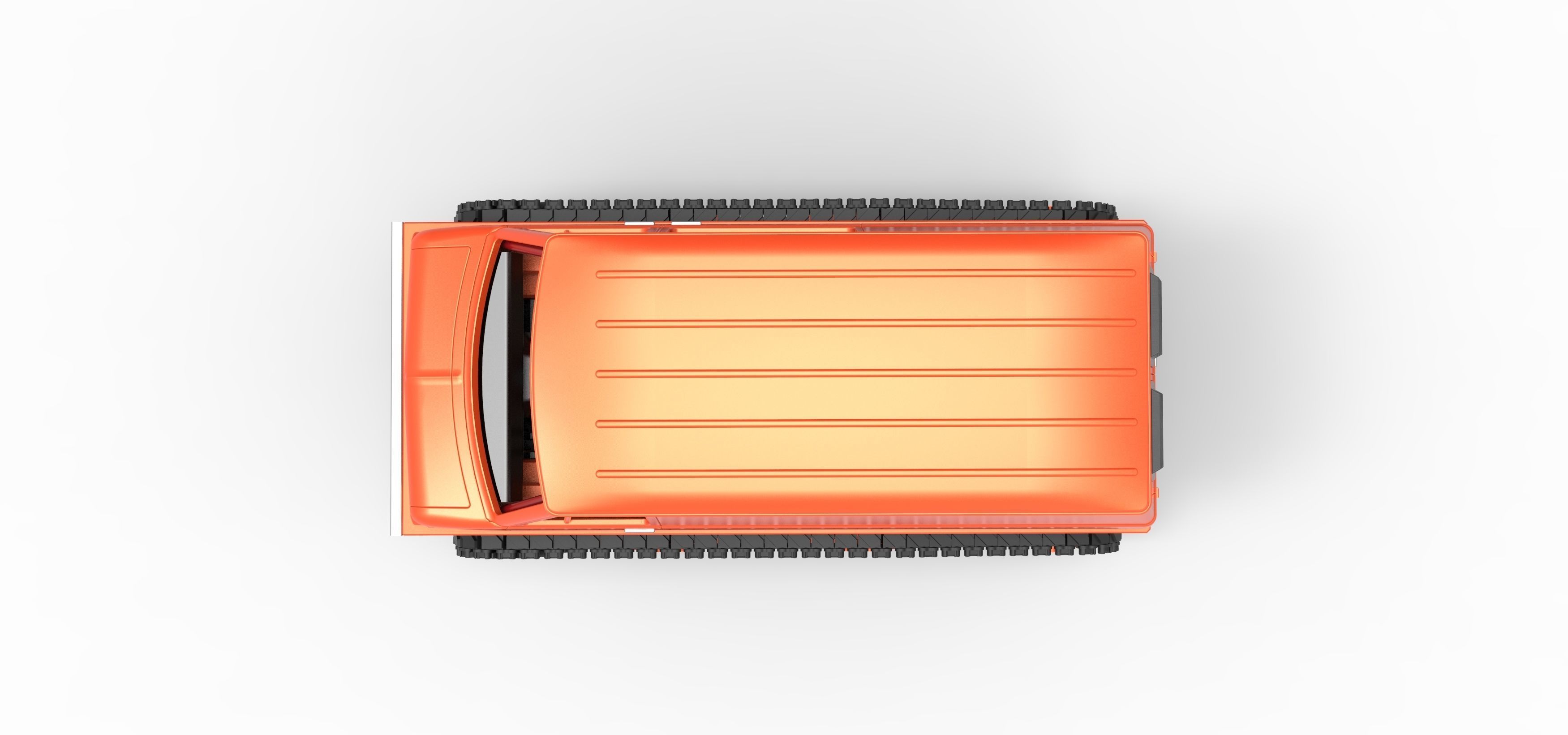 Vintage Monster tank Version 3 Scale 1 to 25 3D print model_9