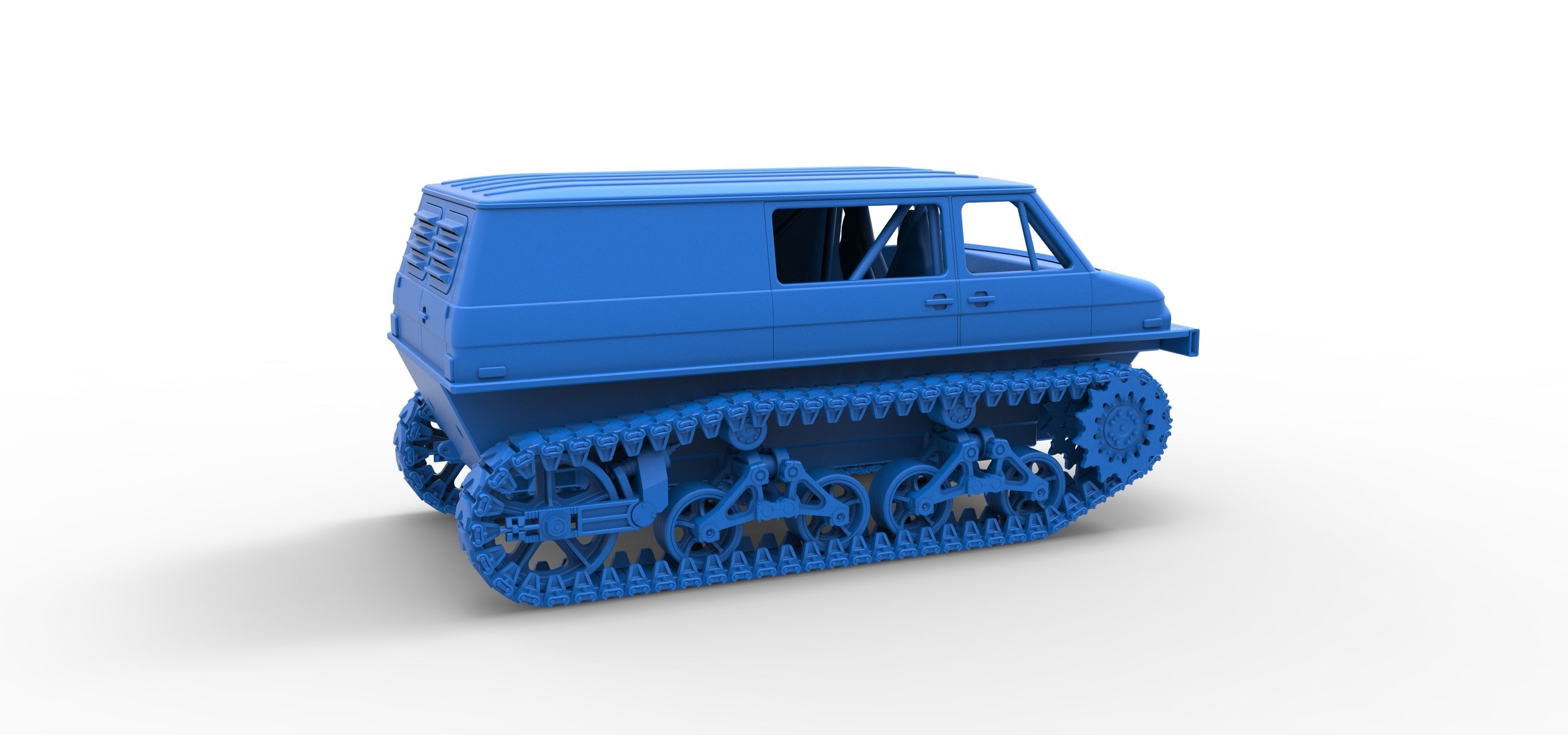 Vintage Monster tank Version 3 Scale 1 to 25 3D print model_45