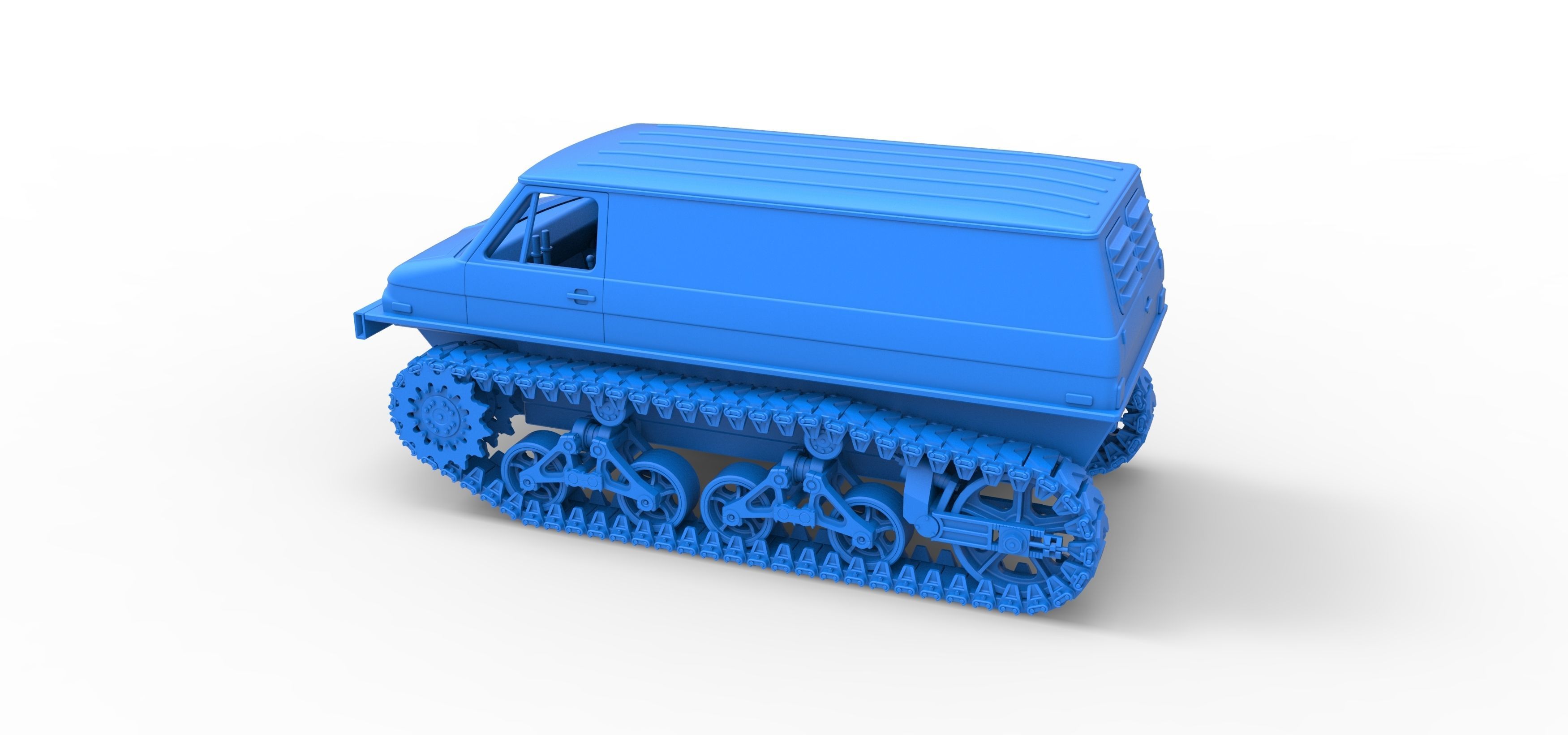 Vintage Monster tank Version 3 Scale 1 to 25 3D print model_37