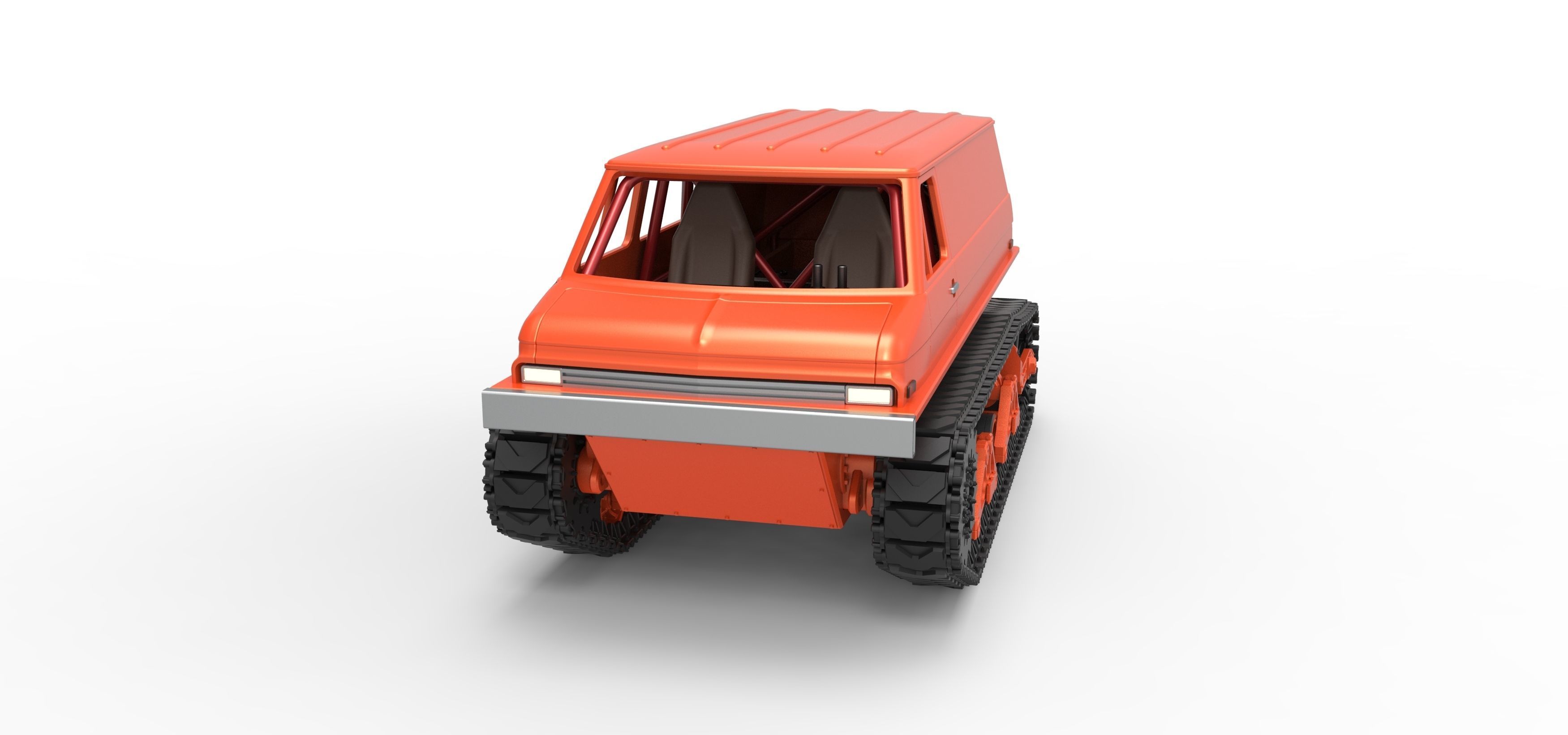 Vintage Monster tank Version 3 Scale 1 to 25 3D print model_5