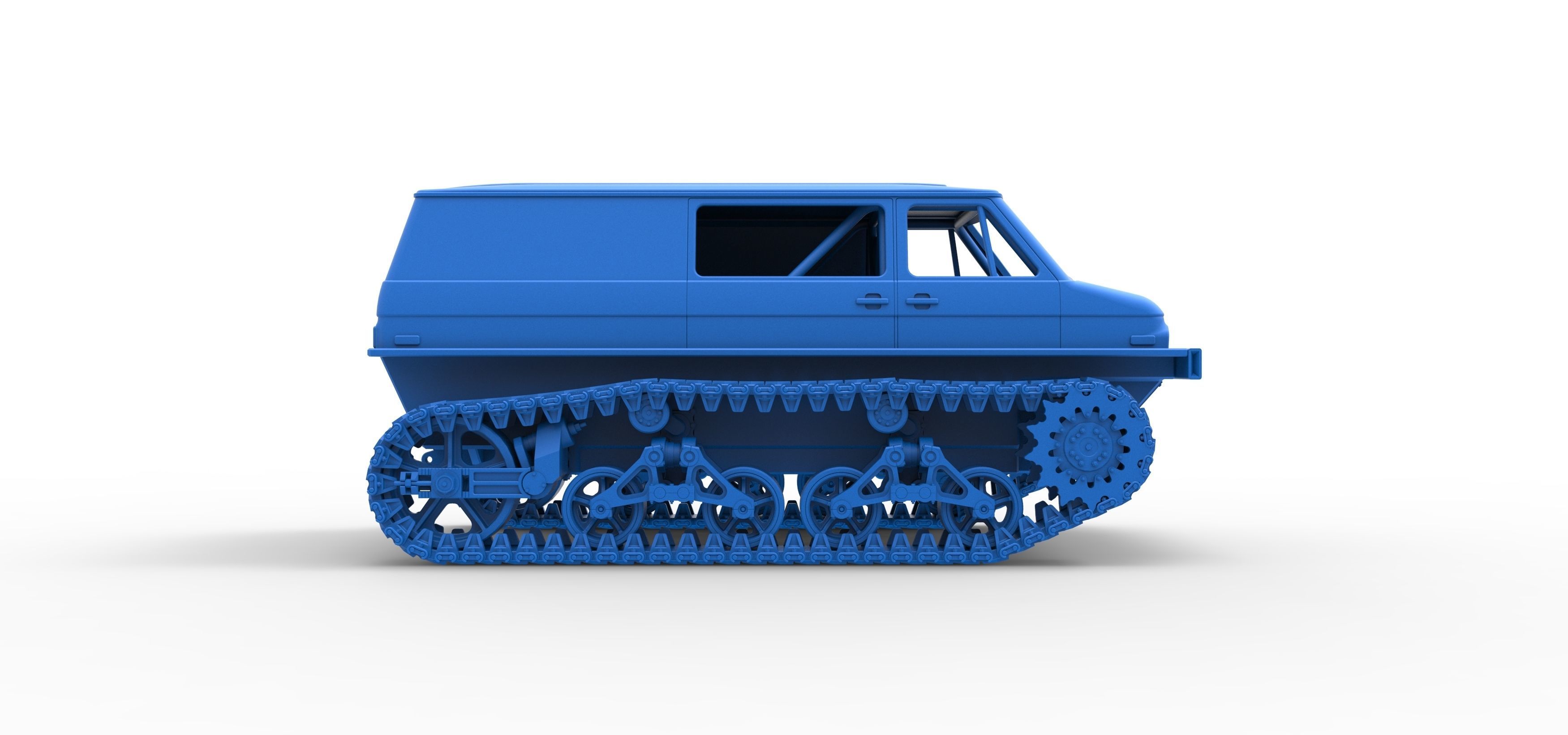 Vintage Monster tank Version 3 Scale 1 to 25 3D print model_47