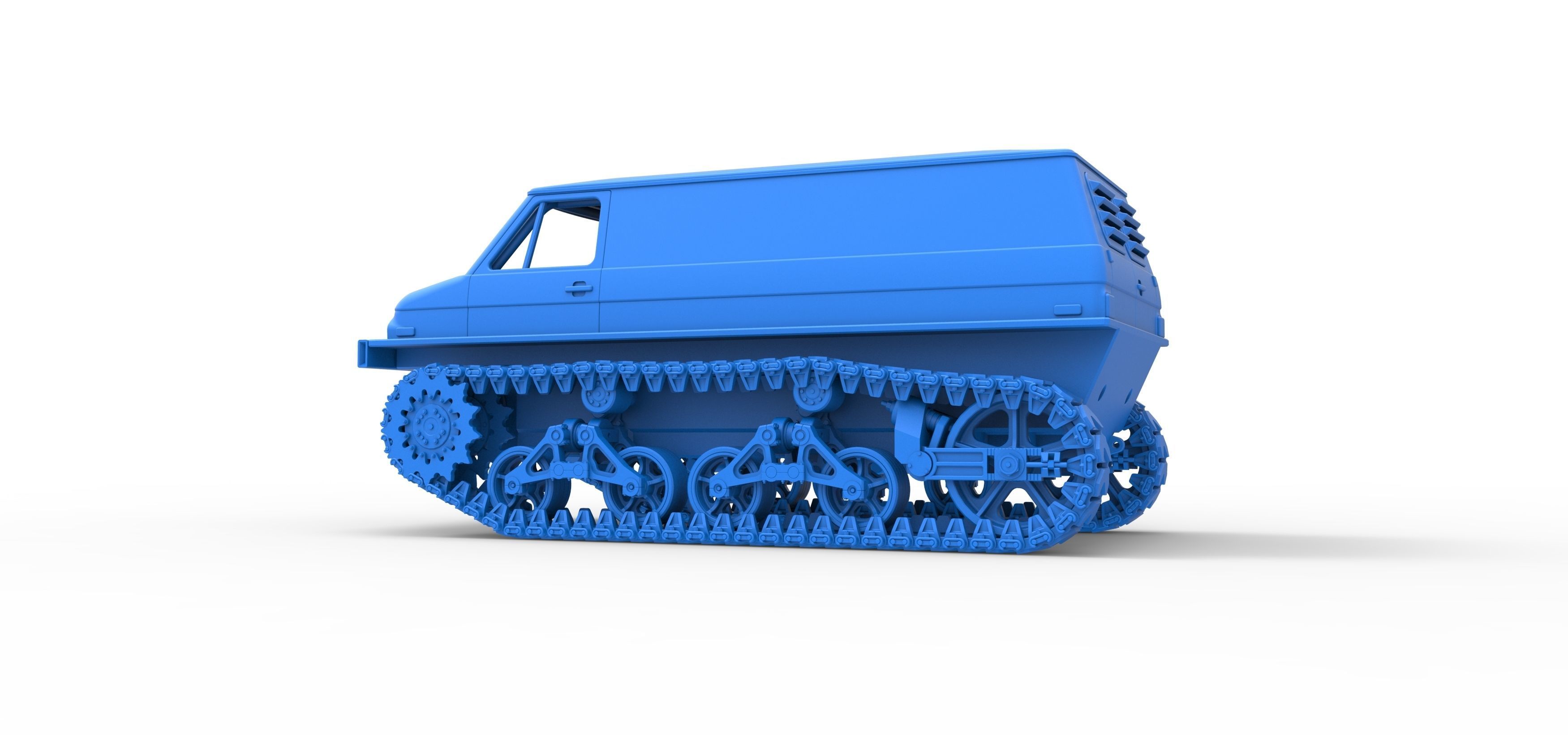 Vintage Monster tank Version 3 Scale 1 to 25 3D print model_38