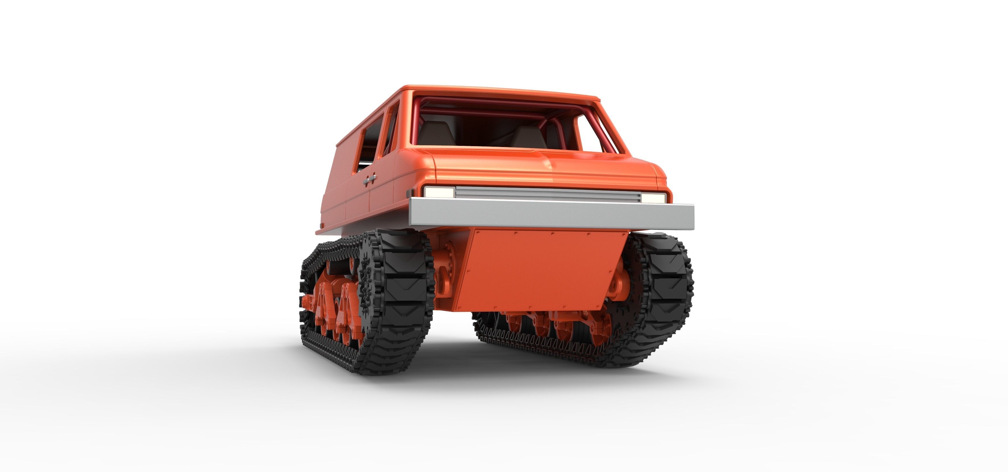 Vintage Monster tank Version 3 Scale 1 to 25 3D print model_25