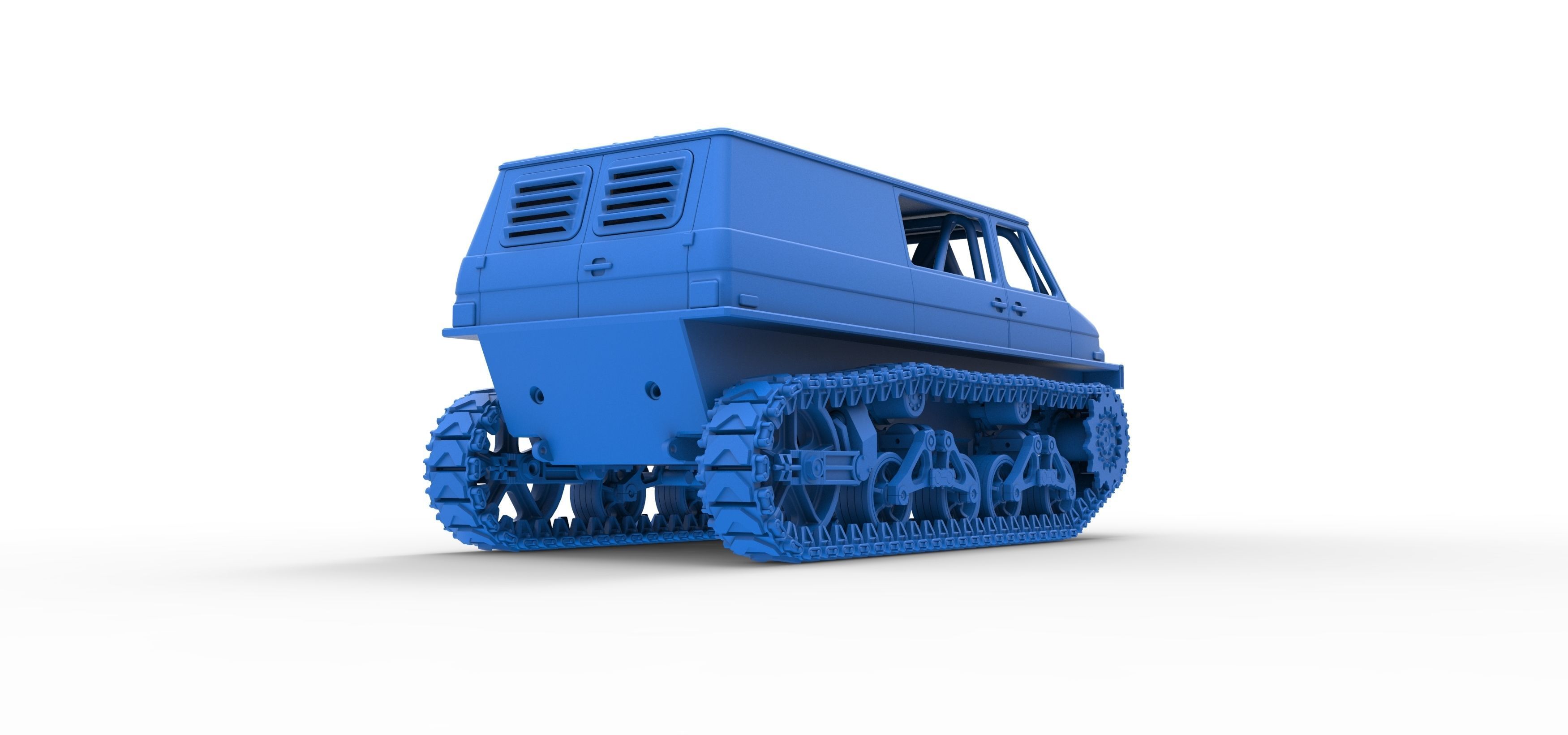 Vintage Monster tank Version 3 Scale 1 to 25 3D print model_44