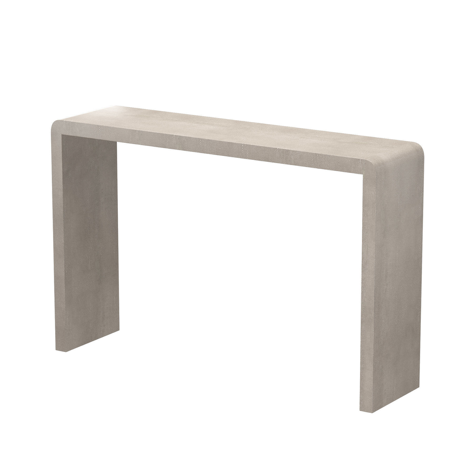 Harlow Console Sand Faux Shagreen 3D model_3