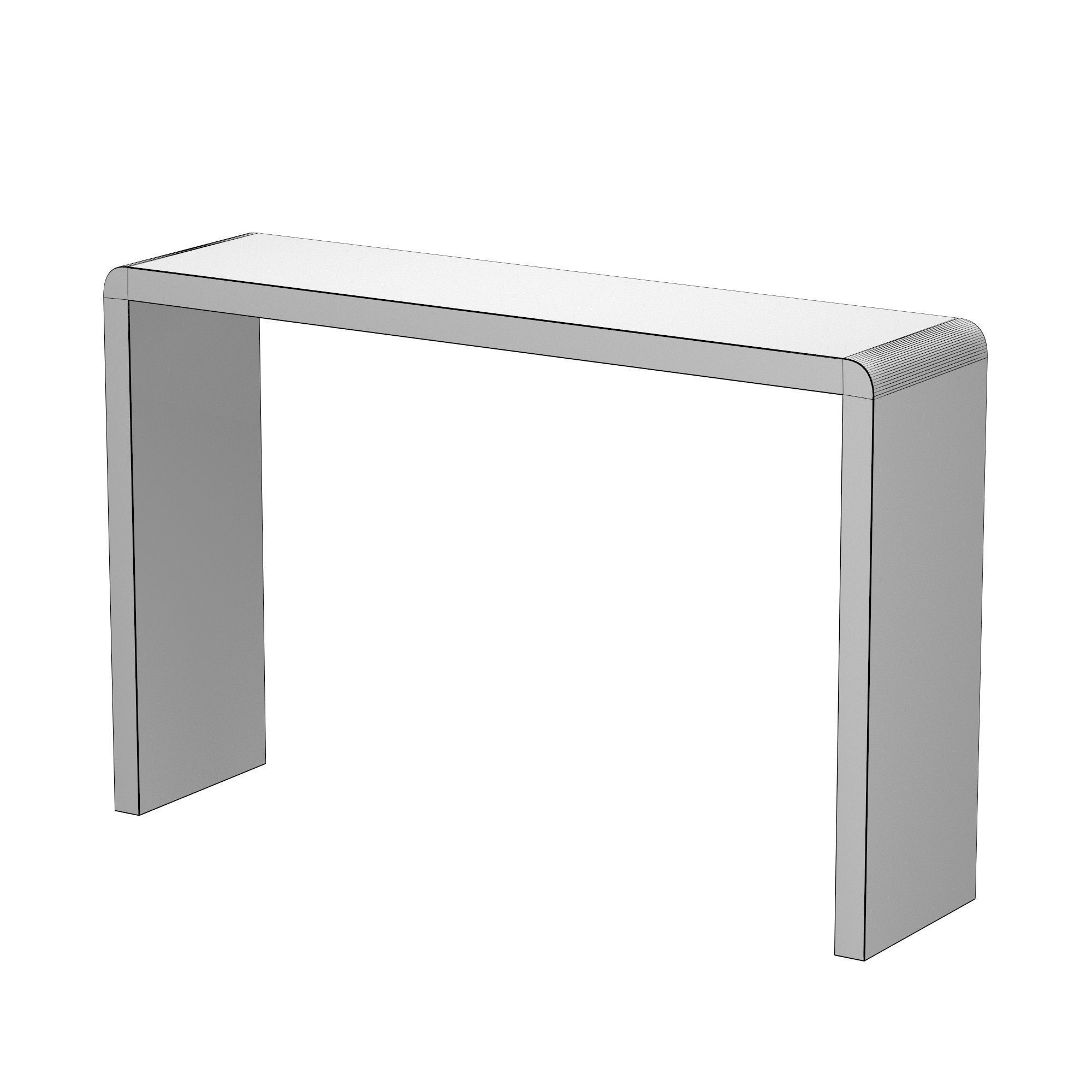 Harlow Console Sand Faux Shagreen 3D model_5