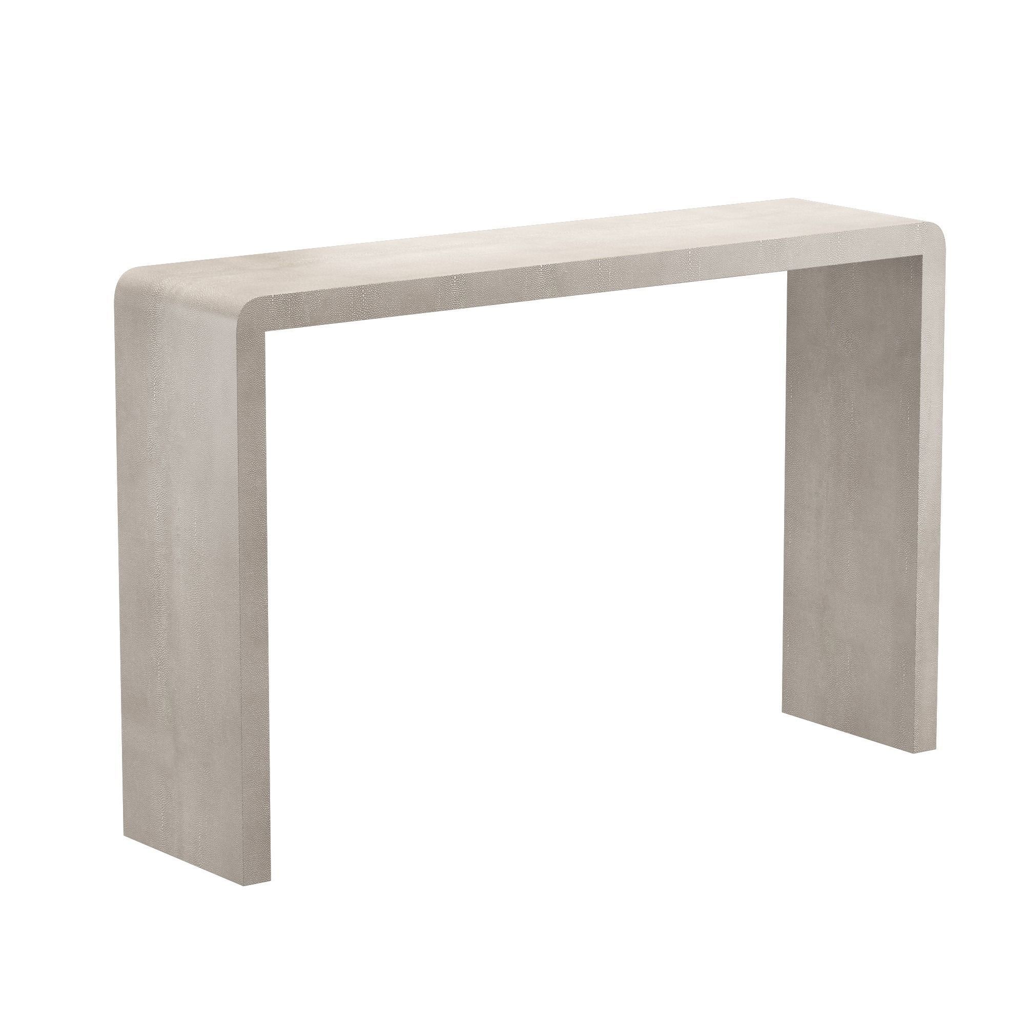 Harlow Console Sand Faux Shagreen 3D model_1